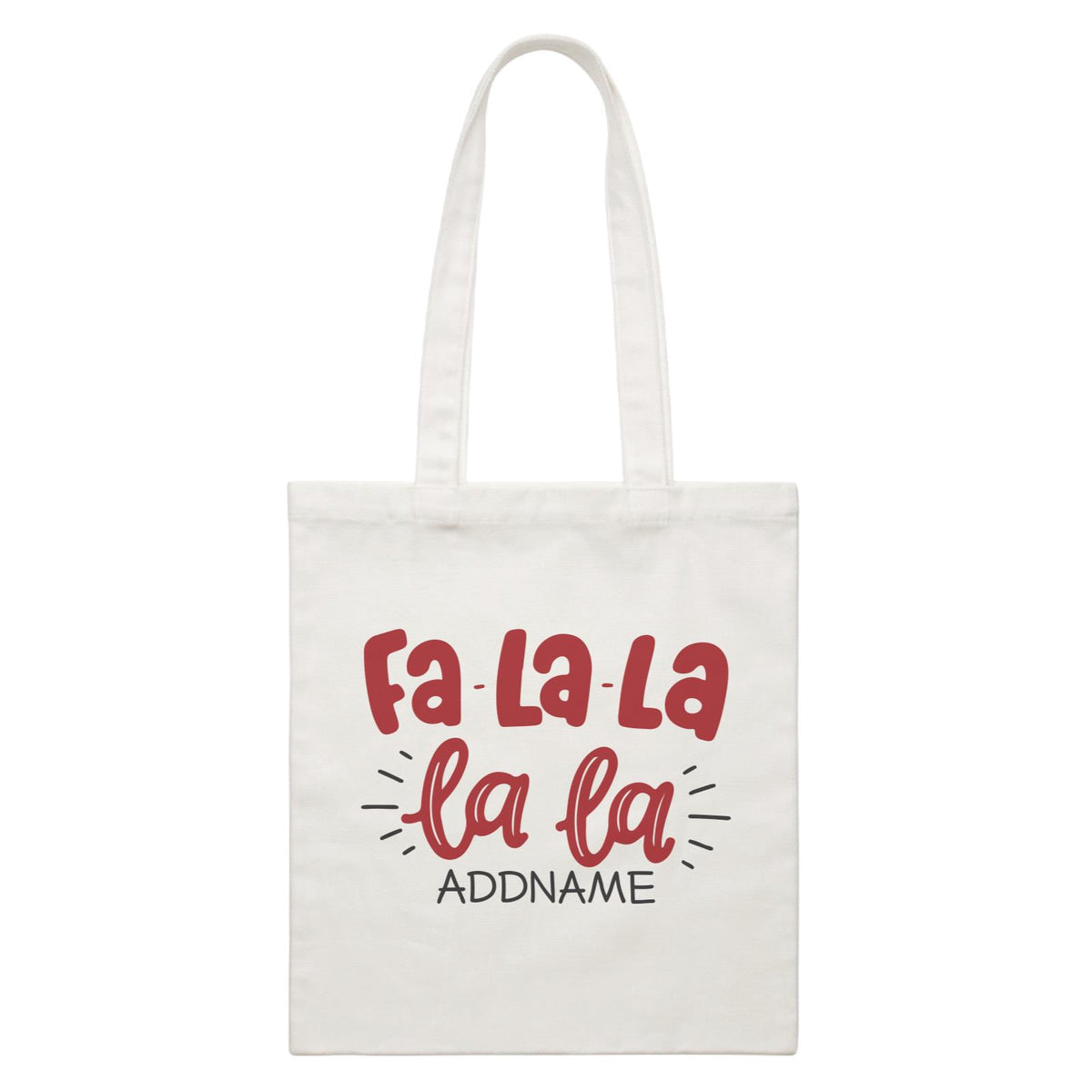 Xmas Fa-La-La-La-La Canvas Bag