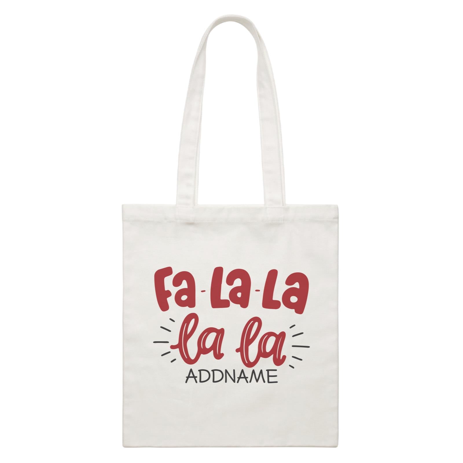 Xmas Fa-La-La-La-La Canvas Bag