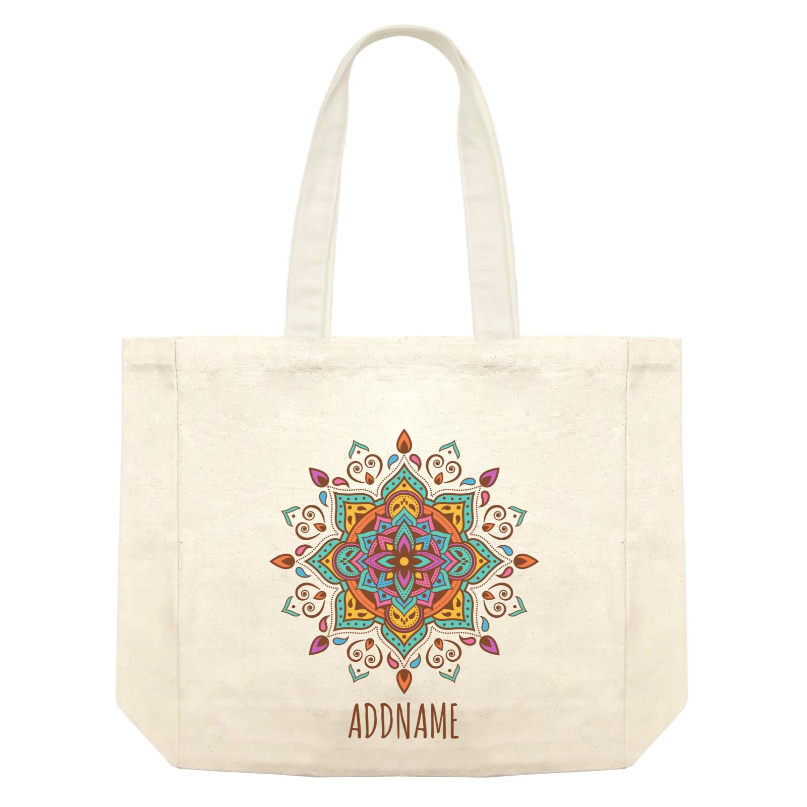 Colourful Mandala 2 Addname Shopping Bag