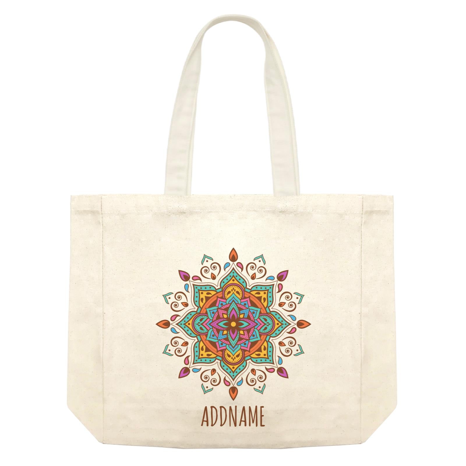 Colourful Mandala 2 Addname Shopping Bag