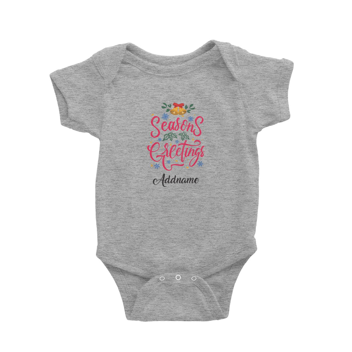 Christmas Series Season's Greetings Baby Romper
