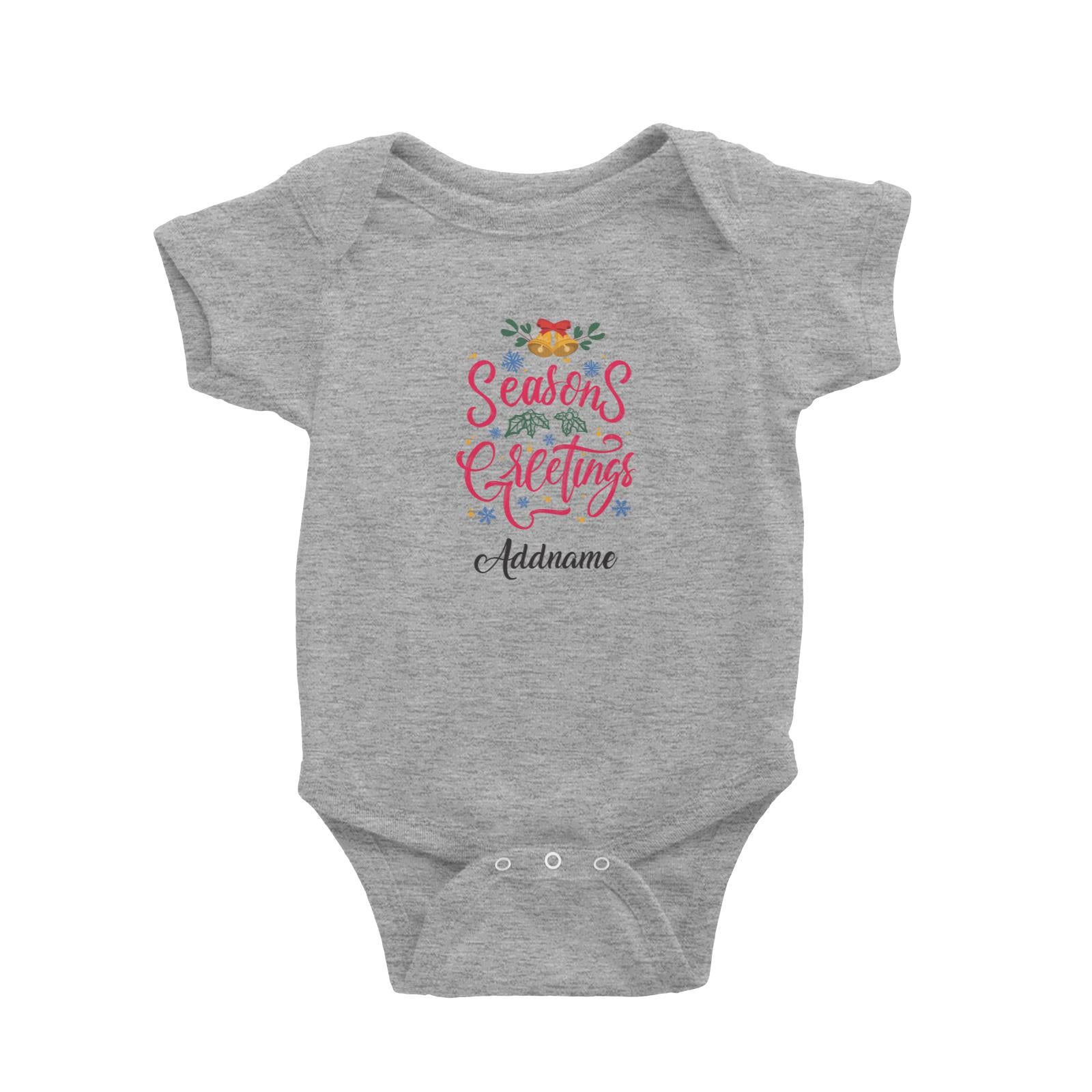 Christmas Series Season's Greetings Baby Romper