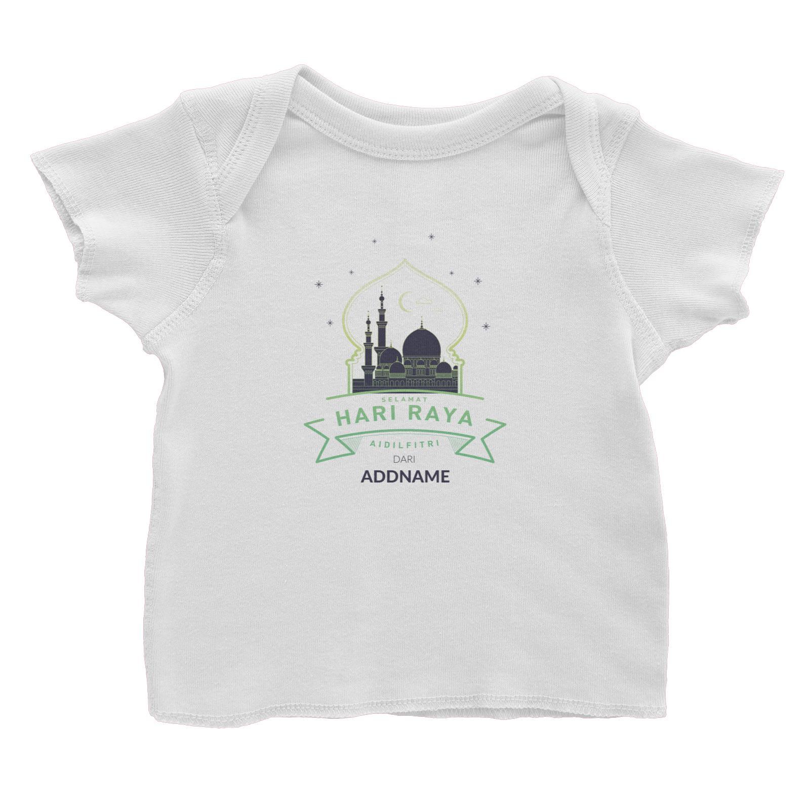 Hari Raya Aidilfitri Dari Baby T-Shirt  Personalizable Designs Gradient Mosque