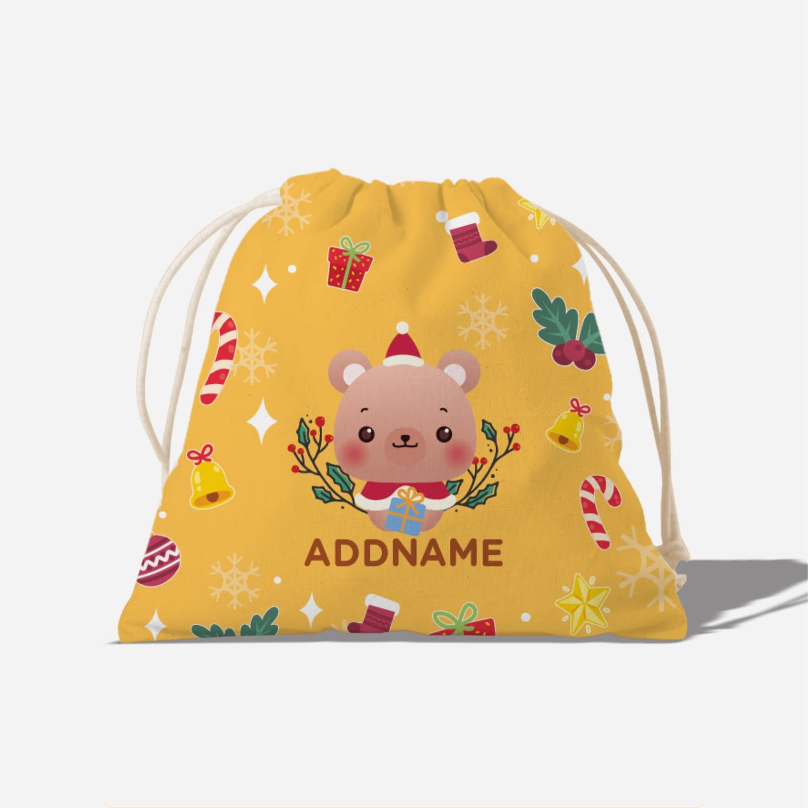 Christmas Cute Animal Series Full Print Satchel - Bear