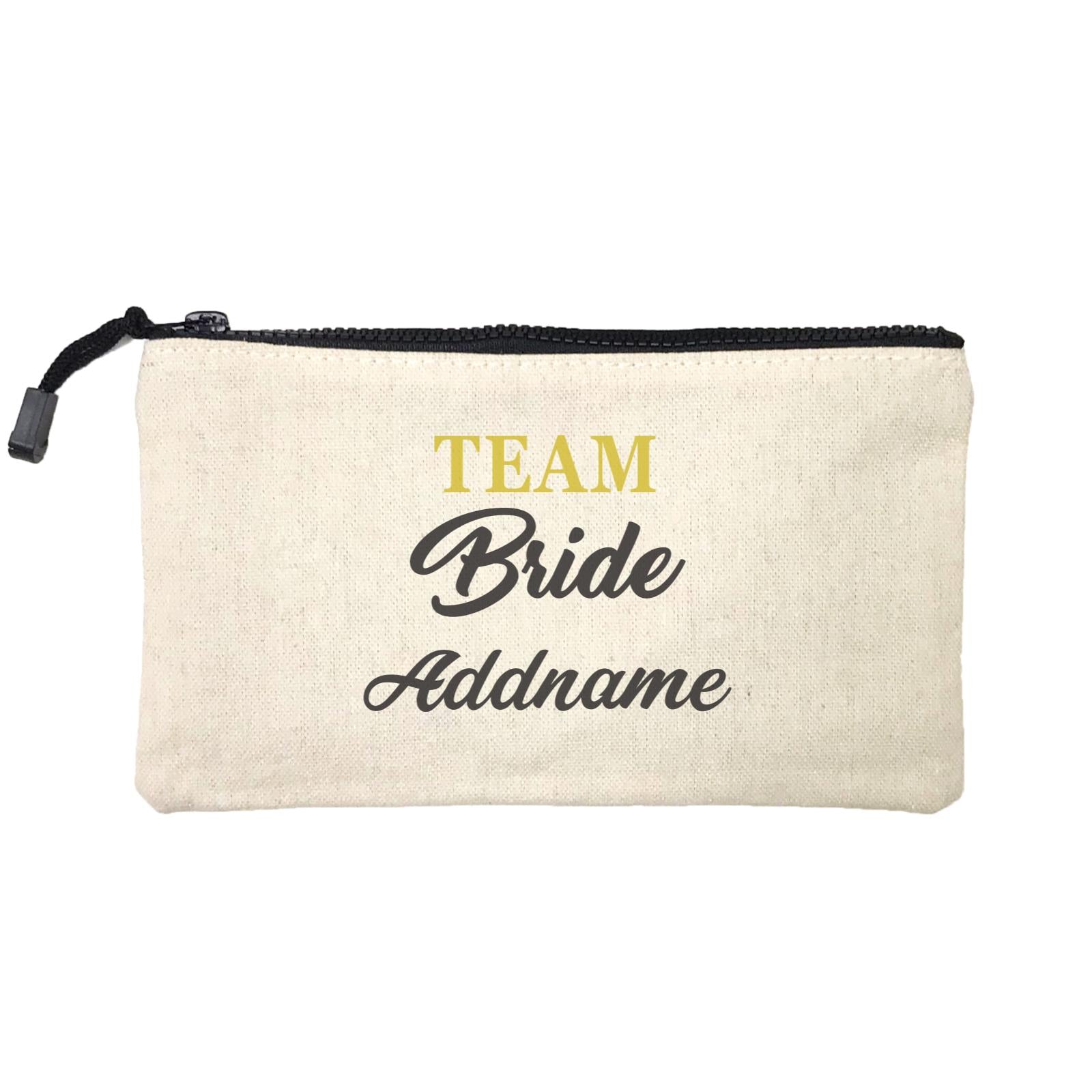 Bridesmaid Team Team Bride Addname Mini Accessories Stationery Pouch