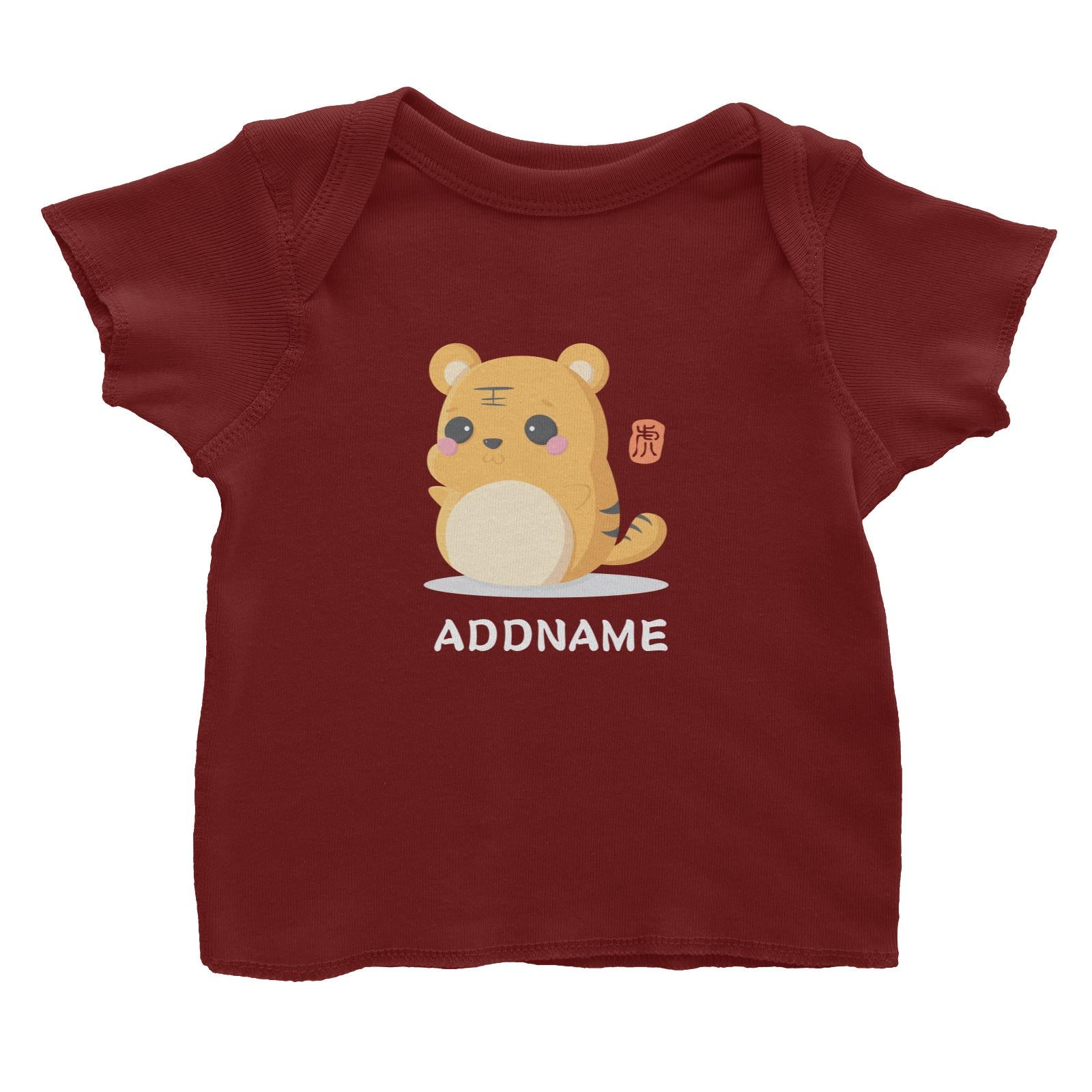 Chinese New Year Cute Twelve Zodiac Animals Tiger Addname Baby T-Shirt