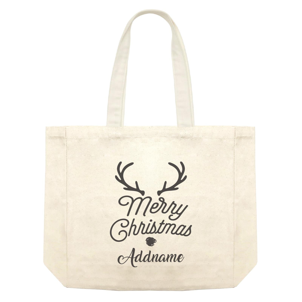 Christmas Series Merry Christmas Antler Merry Christmas Shopping Bag