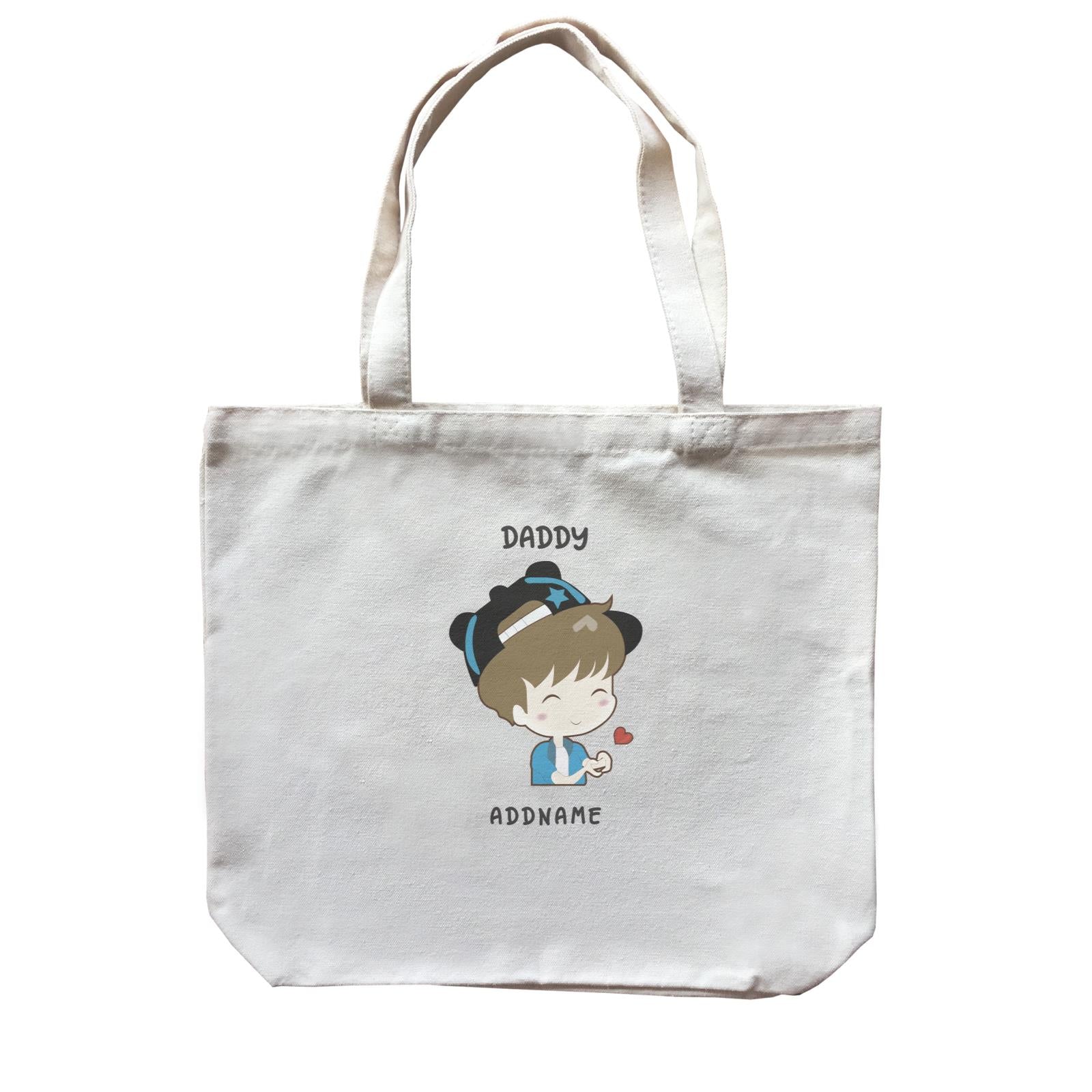 My Lovely Family Series Daddy Addname Canvas Bag