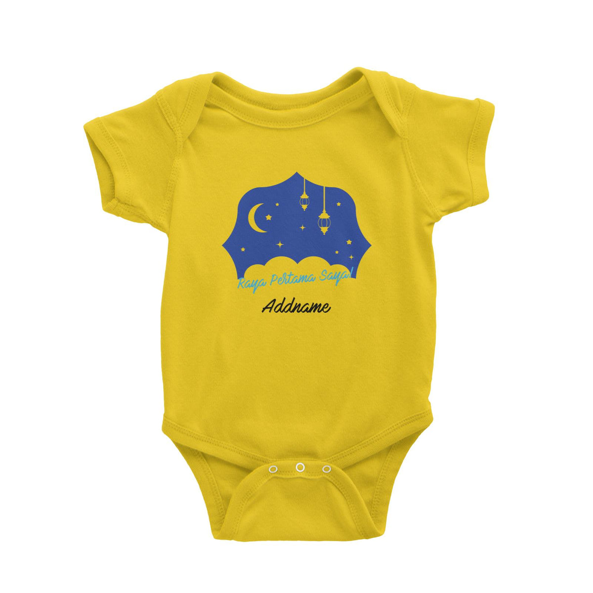 Raya Pertama Saya With Dreamy Clouds Baby Romper