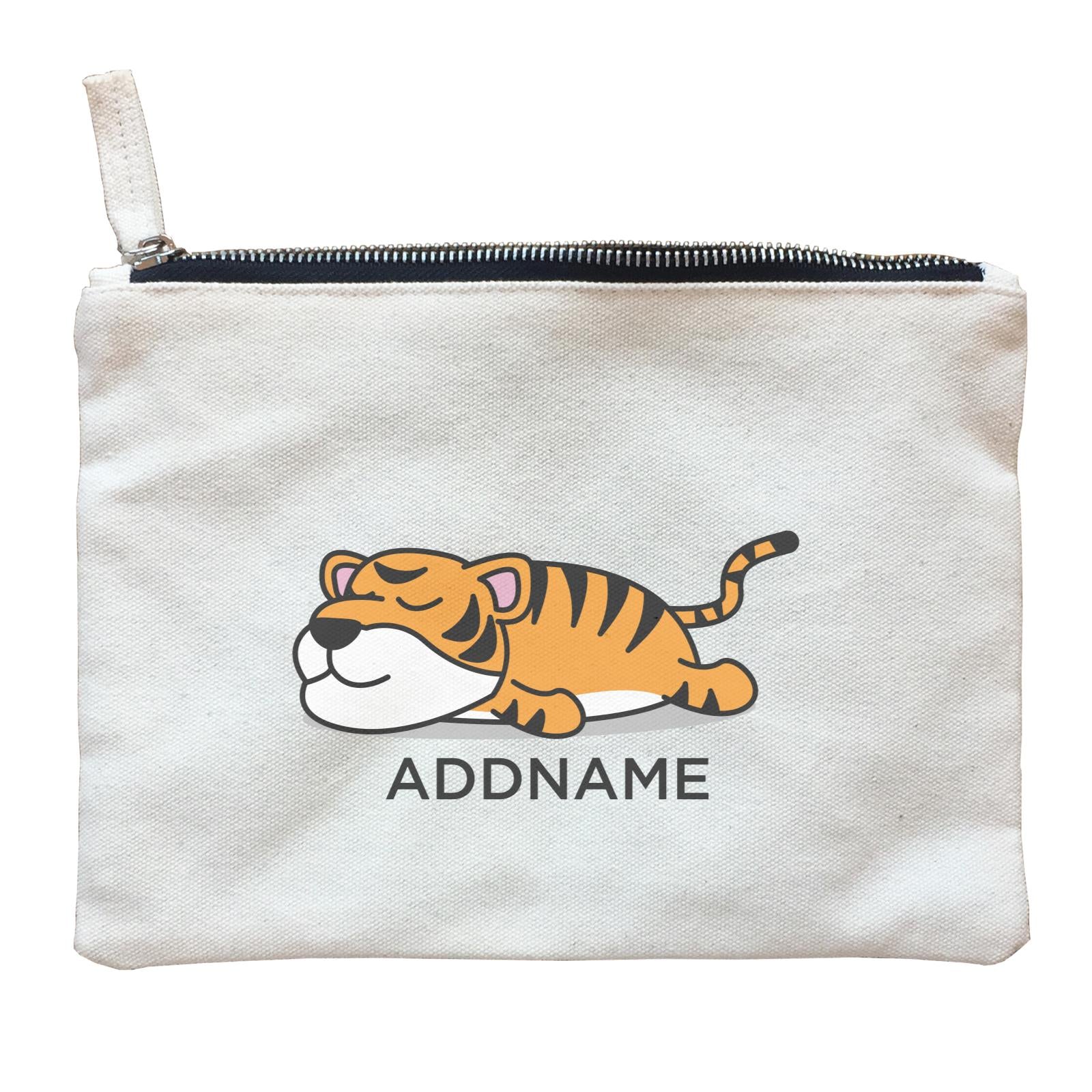 Lazy Tiger Addname Zipper Pouch