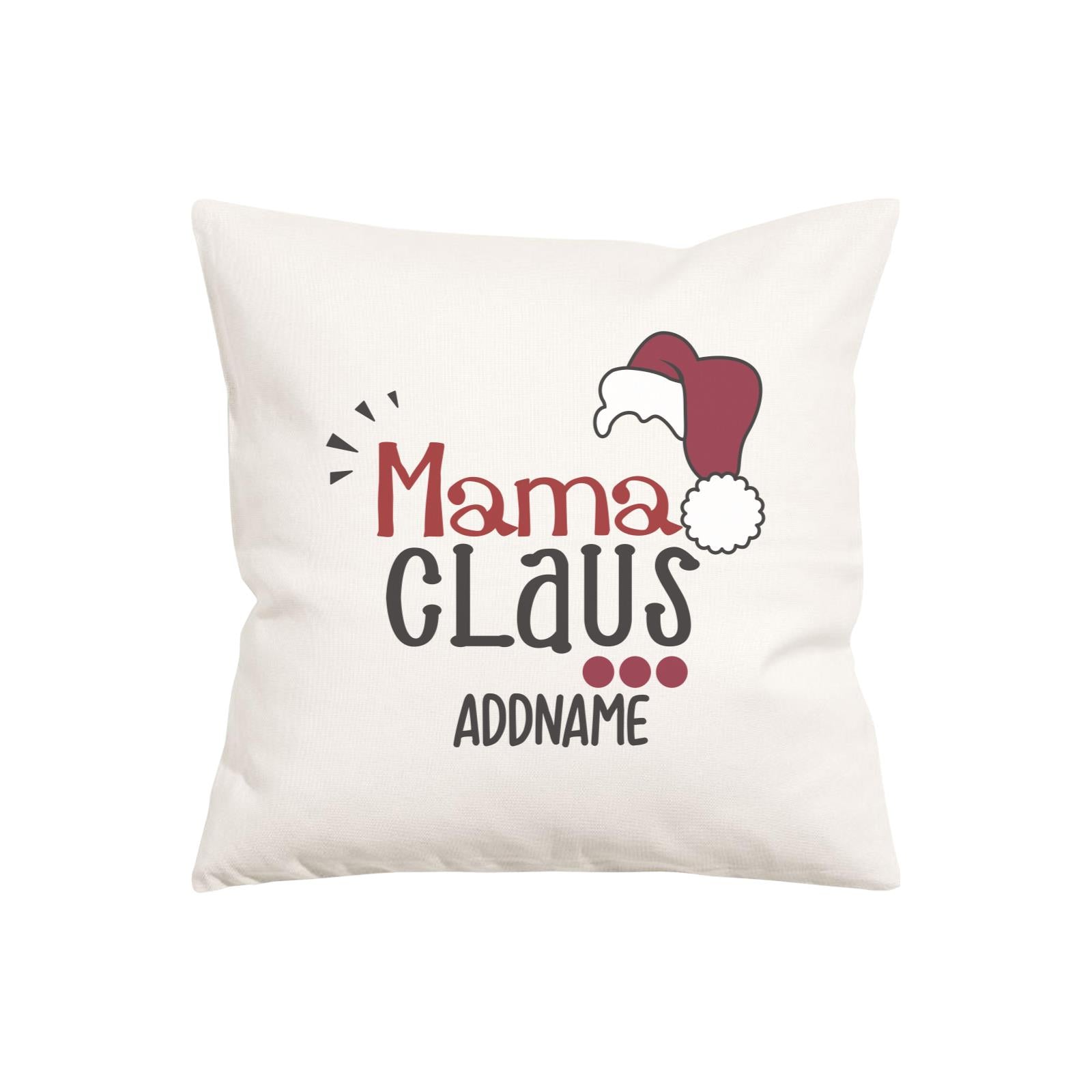 Xmas Mama Claus with Santa Hat Pillow Pillow Cushion