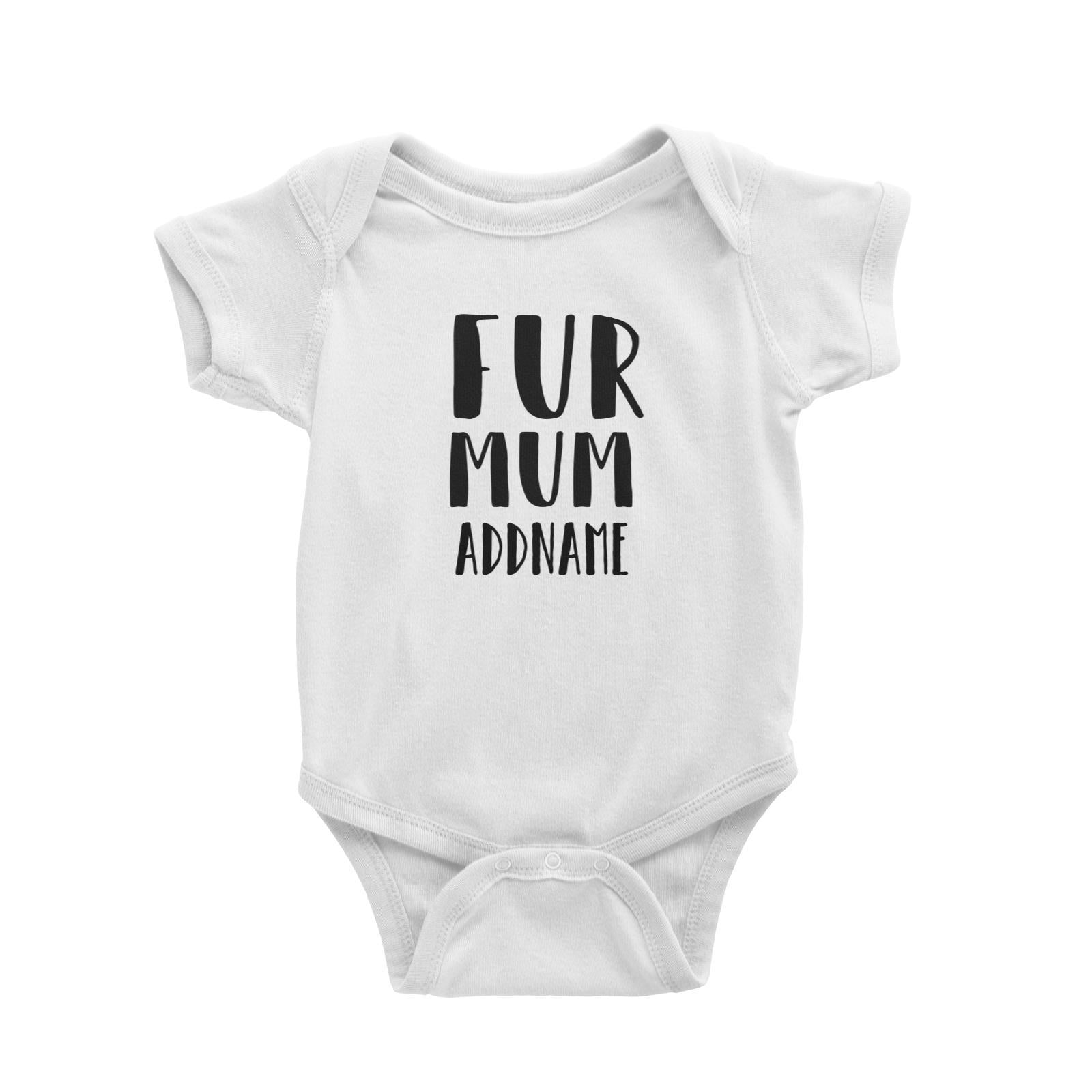 Matching Dog And Owner Fur Mum Family Addname Baby Romper