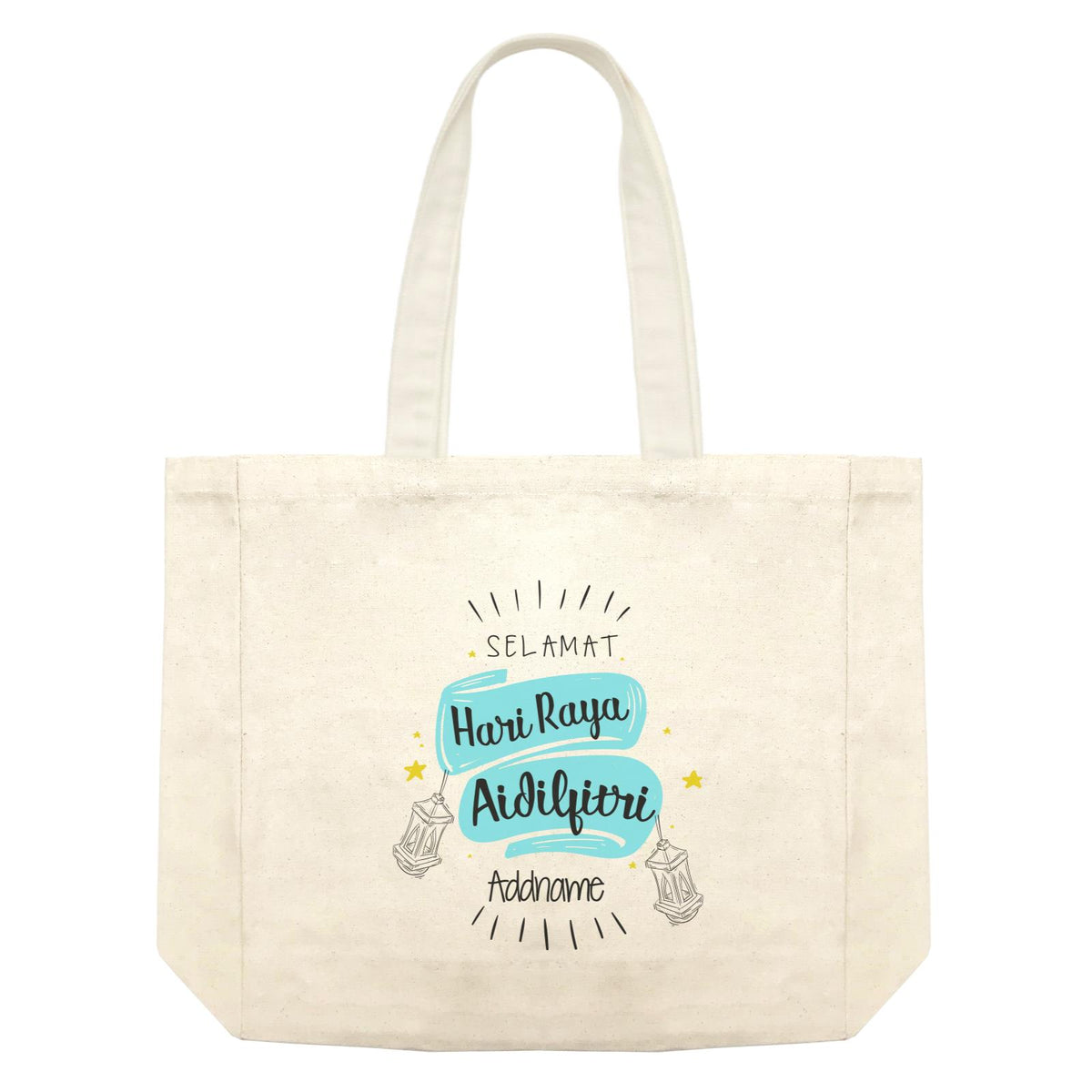 Raya Banner Selamat Hari Raya Aidilfitri Addname Shopping Bag