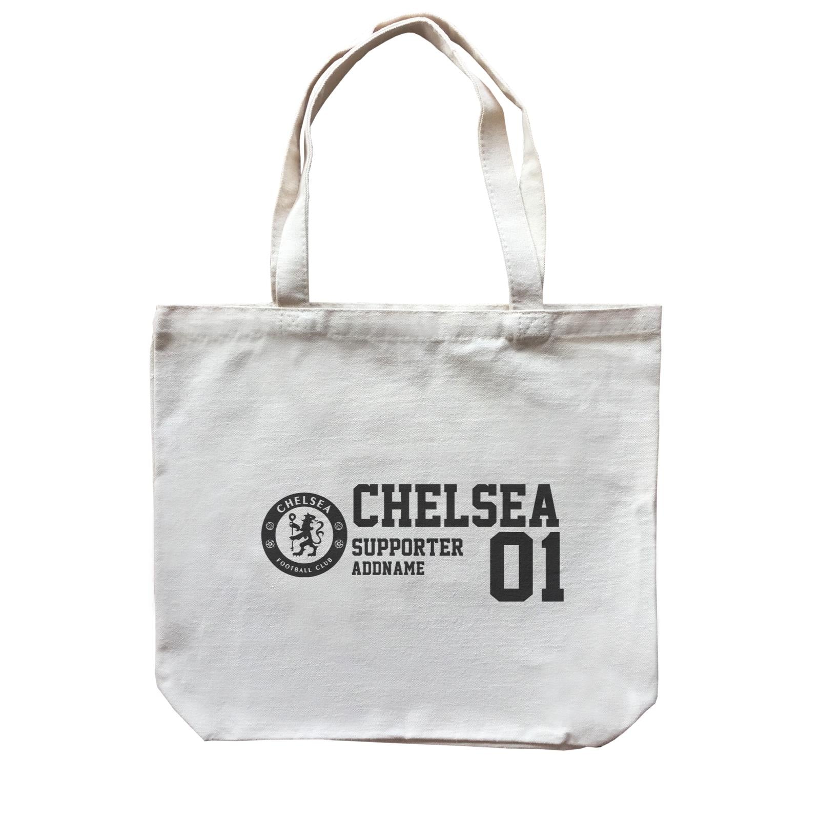 Chelsea Football Supporter Accessories Addname Canvas Bag