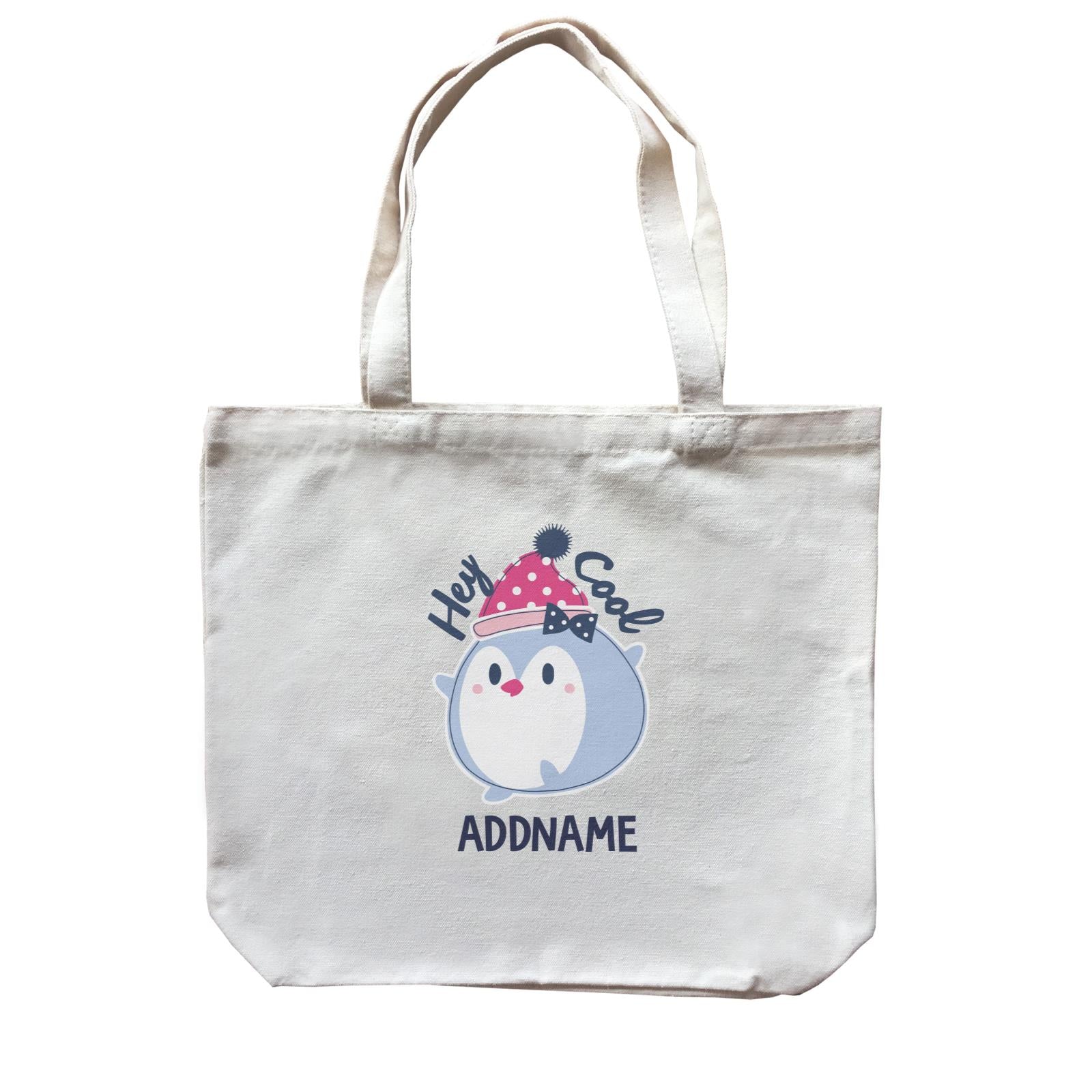 Cool Vibrant Series Hey Cool Penguin Addname Canvas Bag