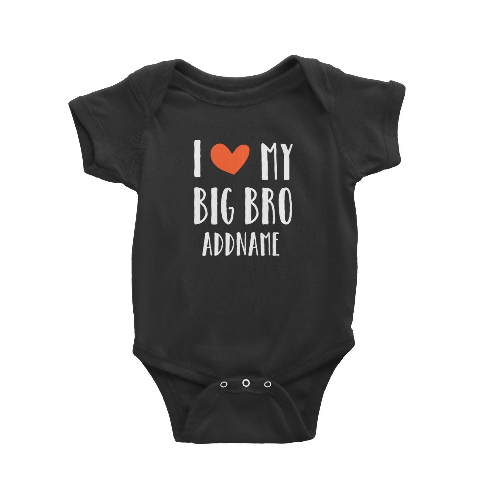 Doggy Love I Love My Big Bro Addname Baby Romper