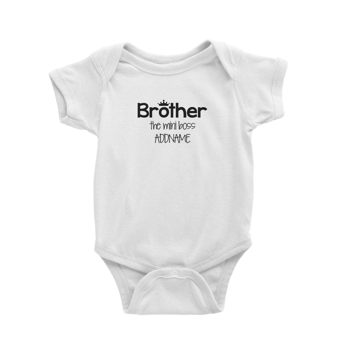 Brother with Crown The Mini Boss Baby Romper