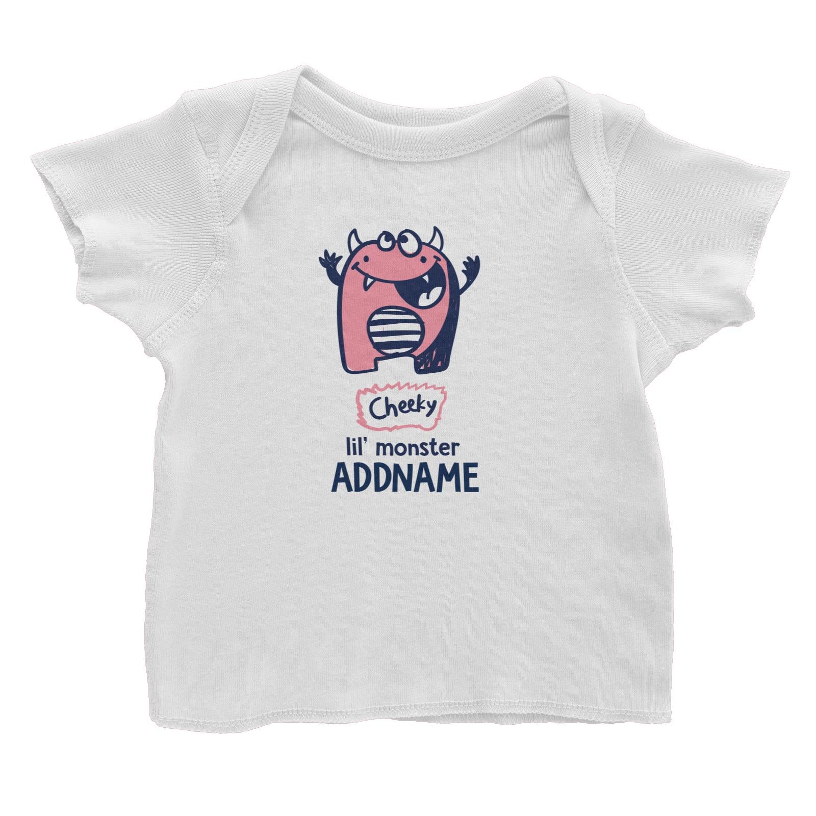 Cool Vibrant Series Cheeky Lil' Monster Addname Baby T-Shirt