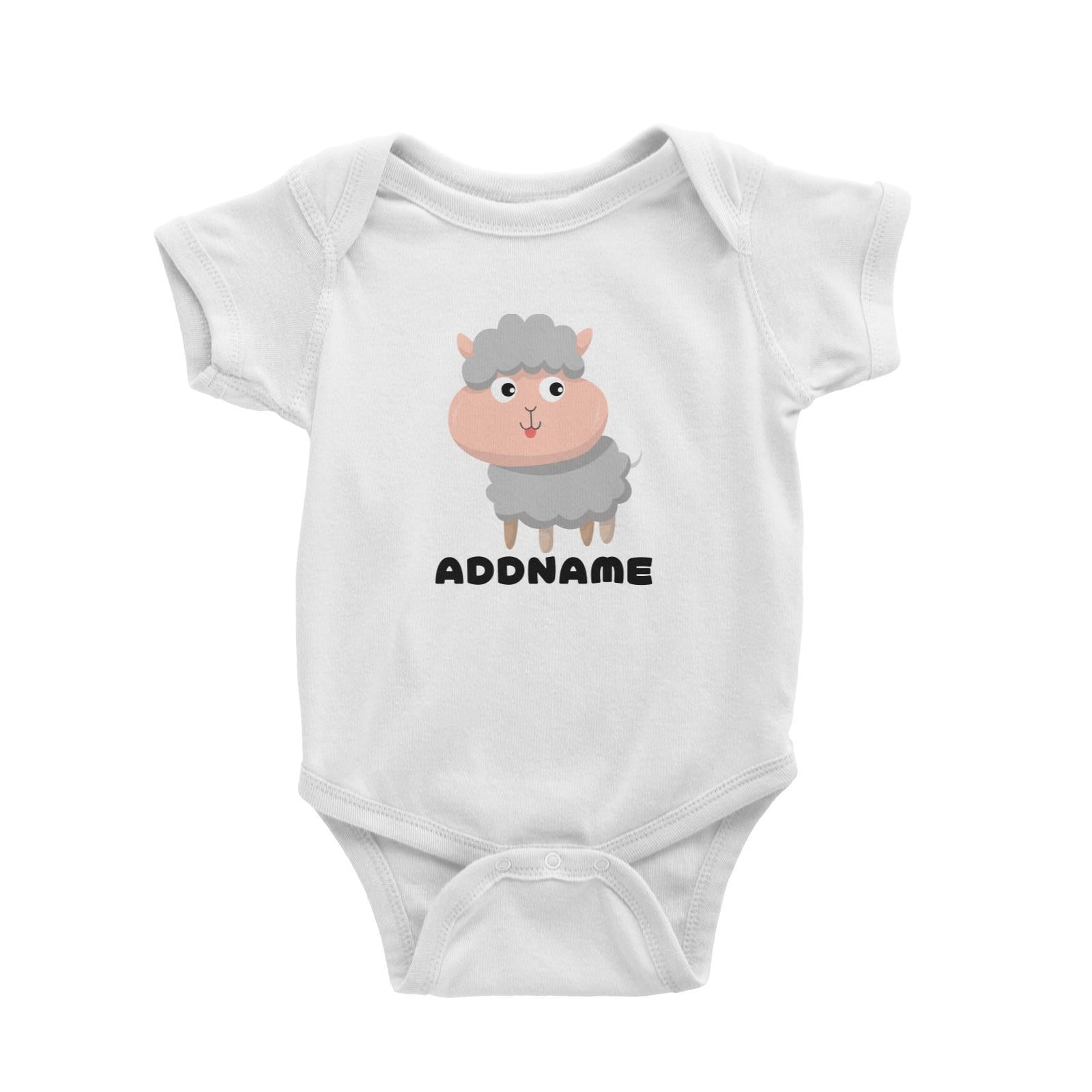 Farm Sheep Addname Baby Romper