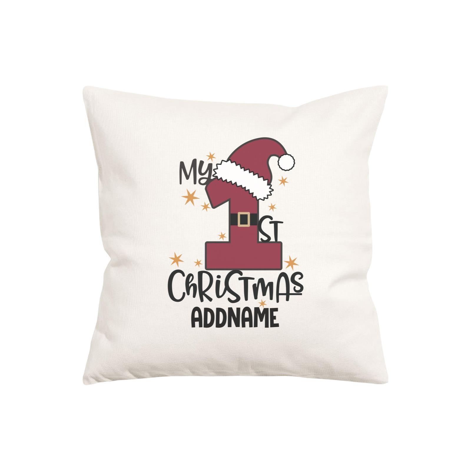 Xmas My 1st Christmas with Santa Hat & Belt Pillow Pillow Cushion