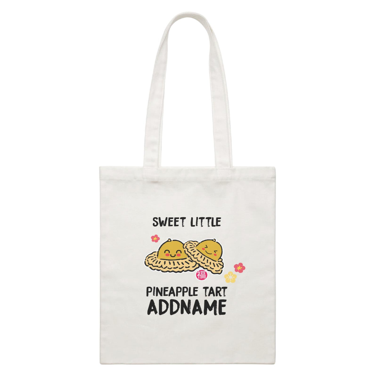 Chinese New Year Sweet Little Pineapple Tart White Canvas Bag