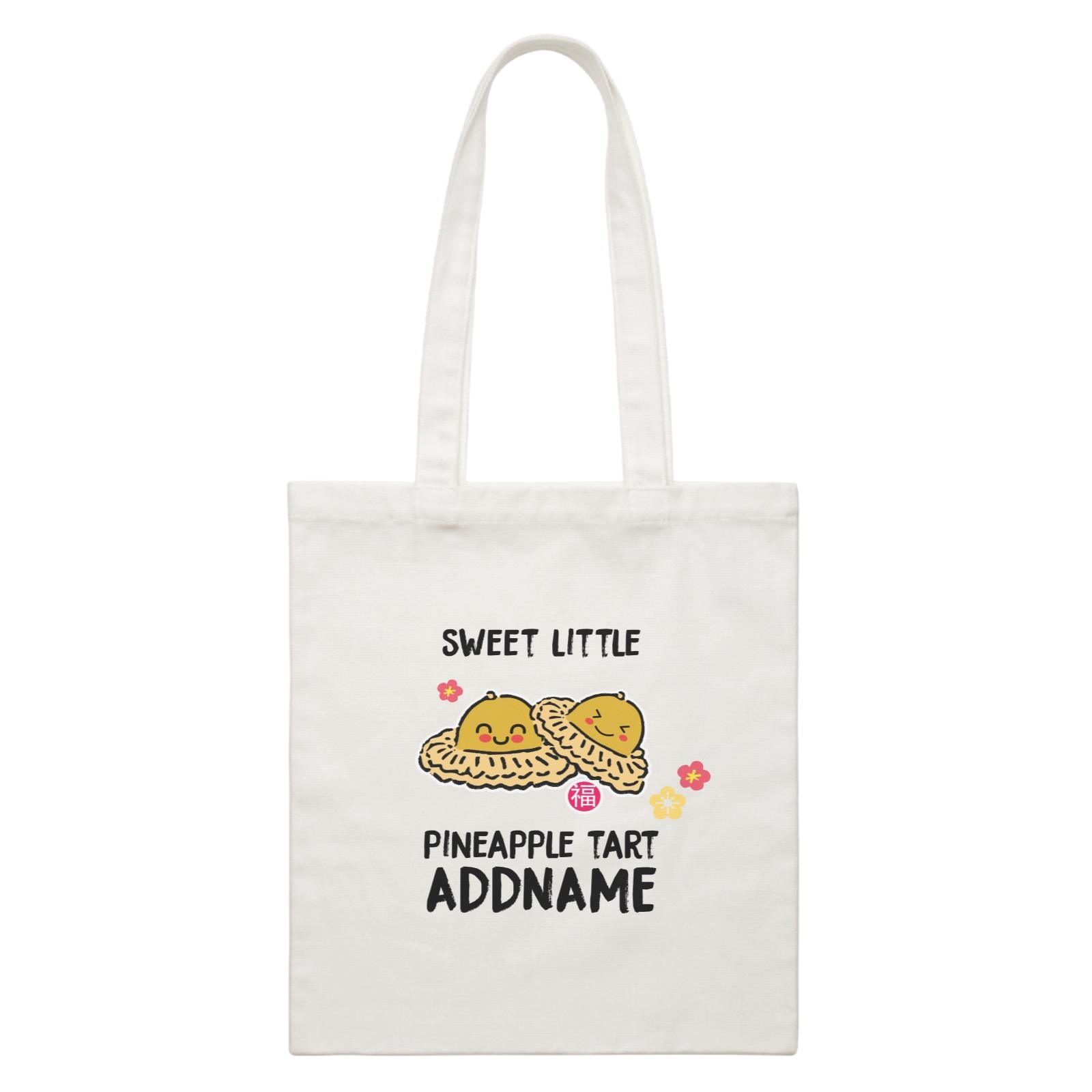 Chinese New Year Sweet Little Pineapple Tart White Canvas Bag