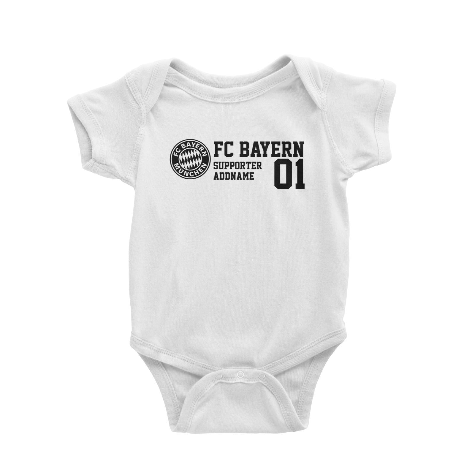 FC Bayern Football Supporter Addname Baby Romper