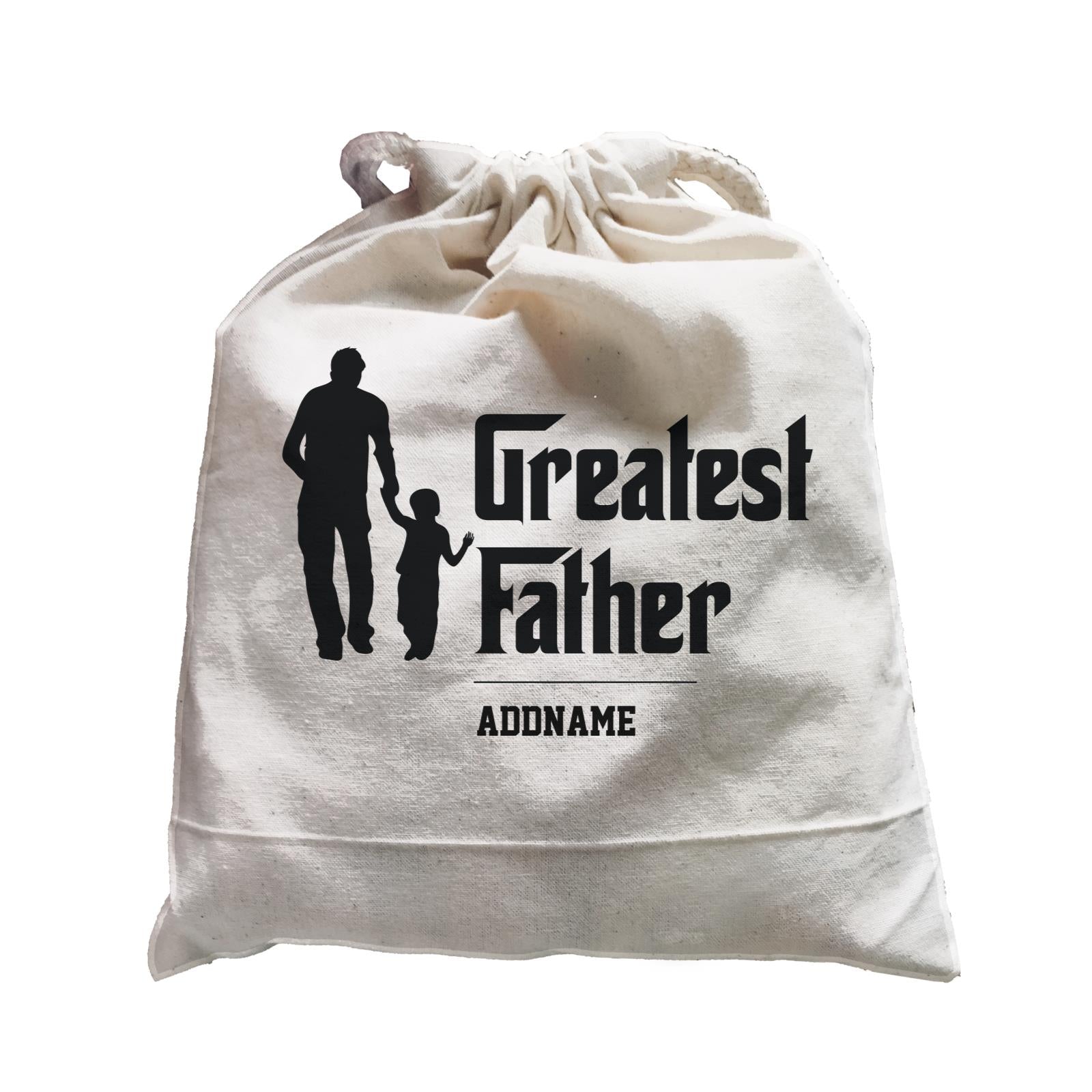 Father & Son Image Greatest Father Addname Satchel