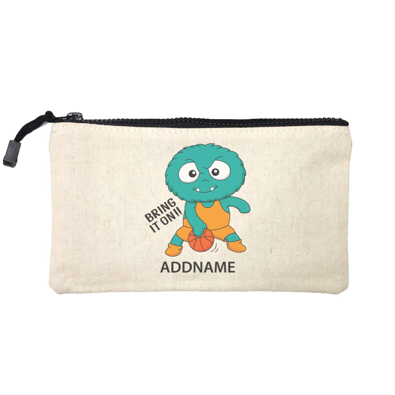 Cool Cute Monster Bring It On Basketball Monster Addname Mini Accessories Stationery Pouch