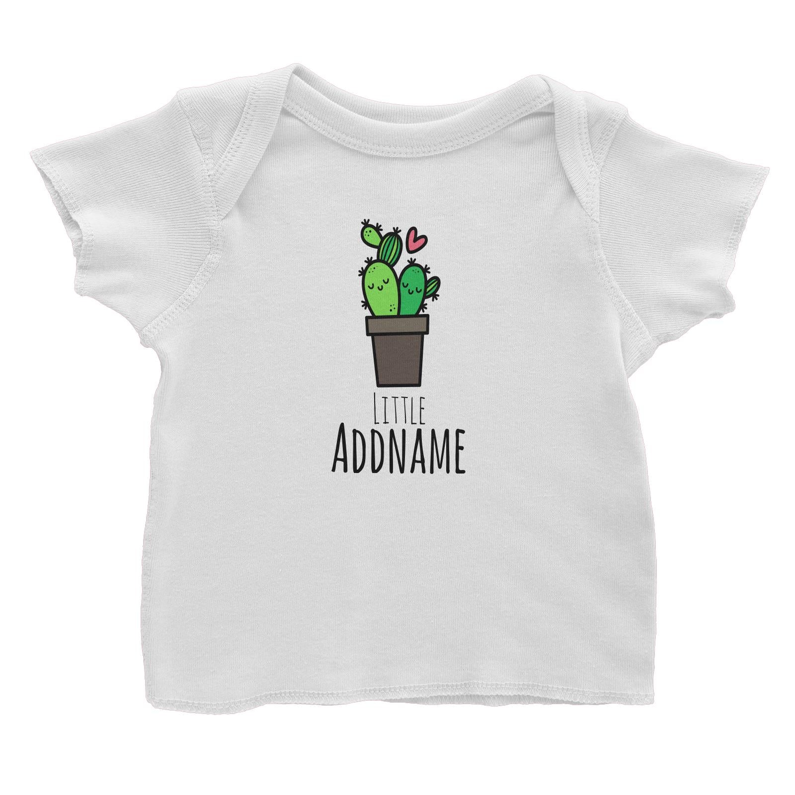 Drawn Newborn Element Little Cactus Addname Baby T-Shirt