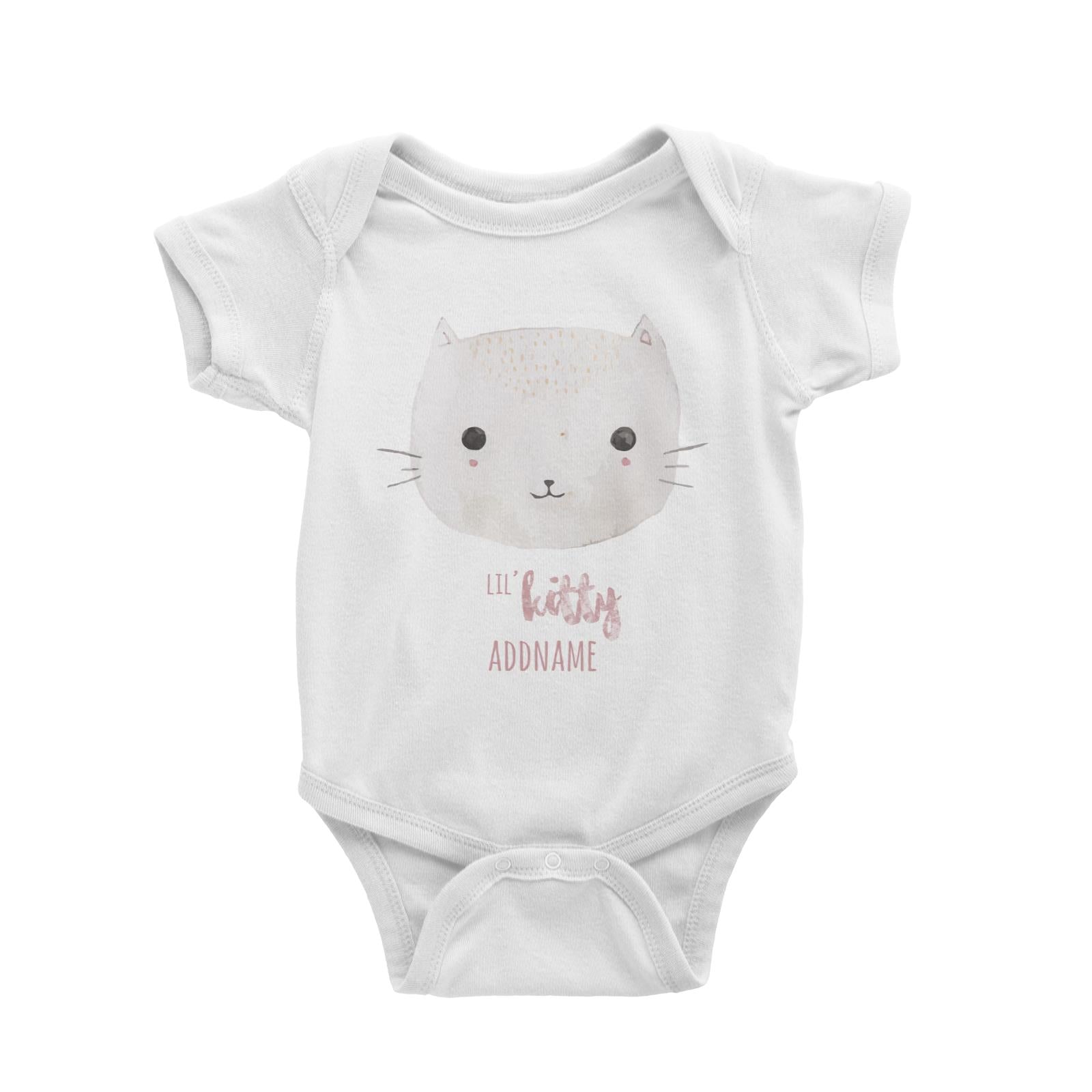 Lil Kitty White Baby Romper
