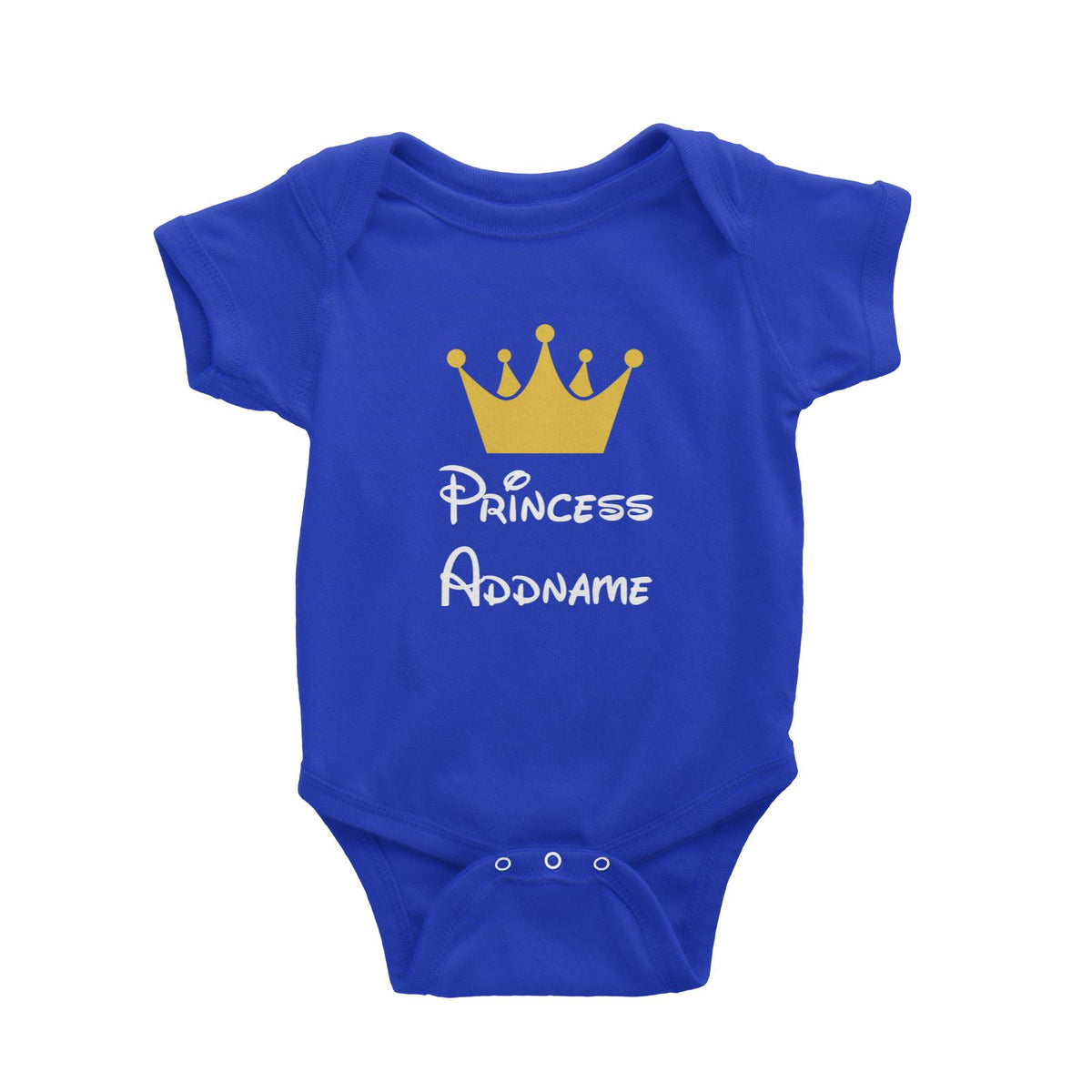 Royal Princess with Tiara Addname Baby Romper
