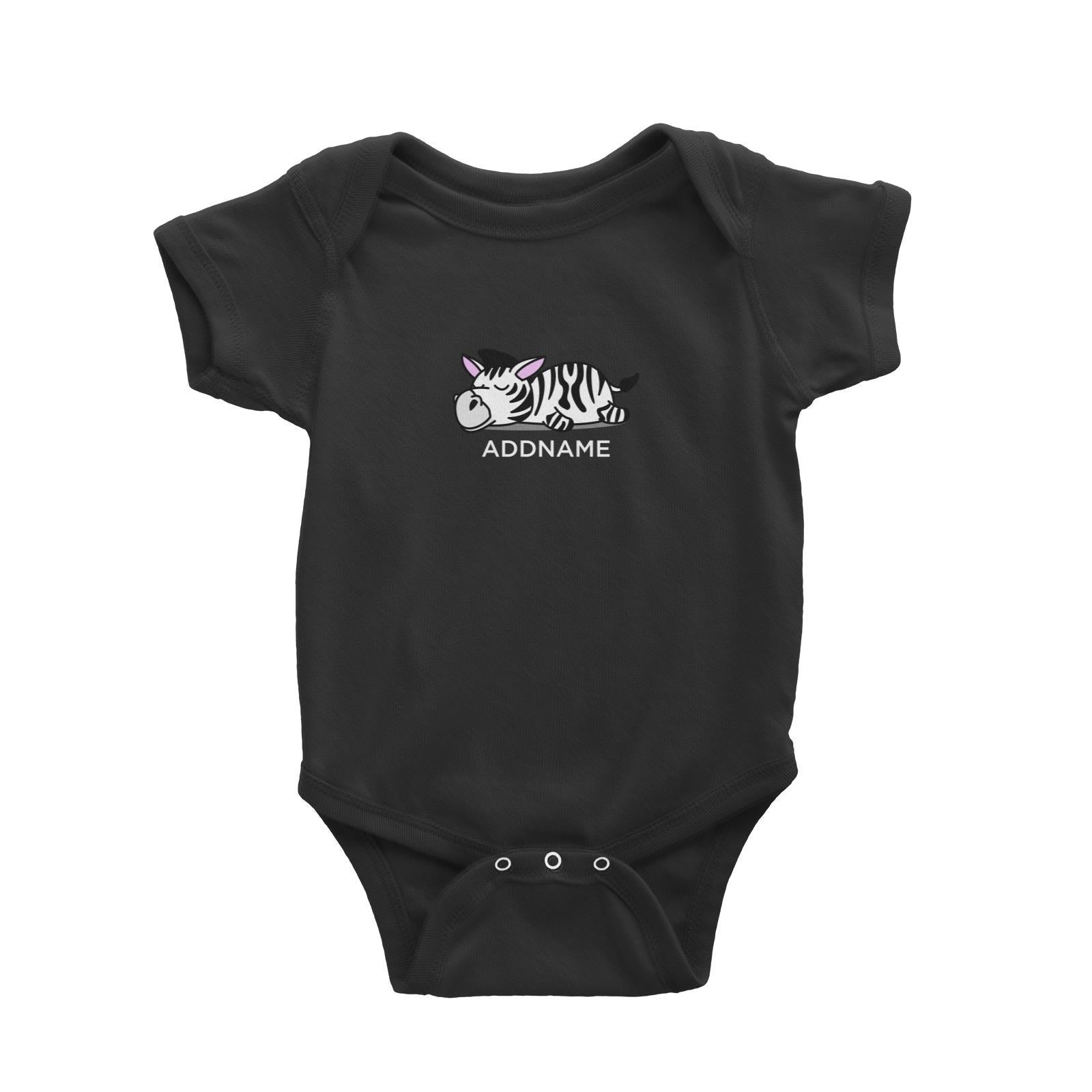 Lazy Zebra Addname Baby Romper