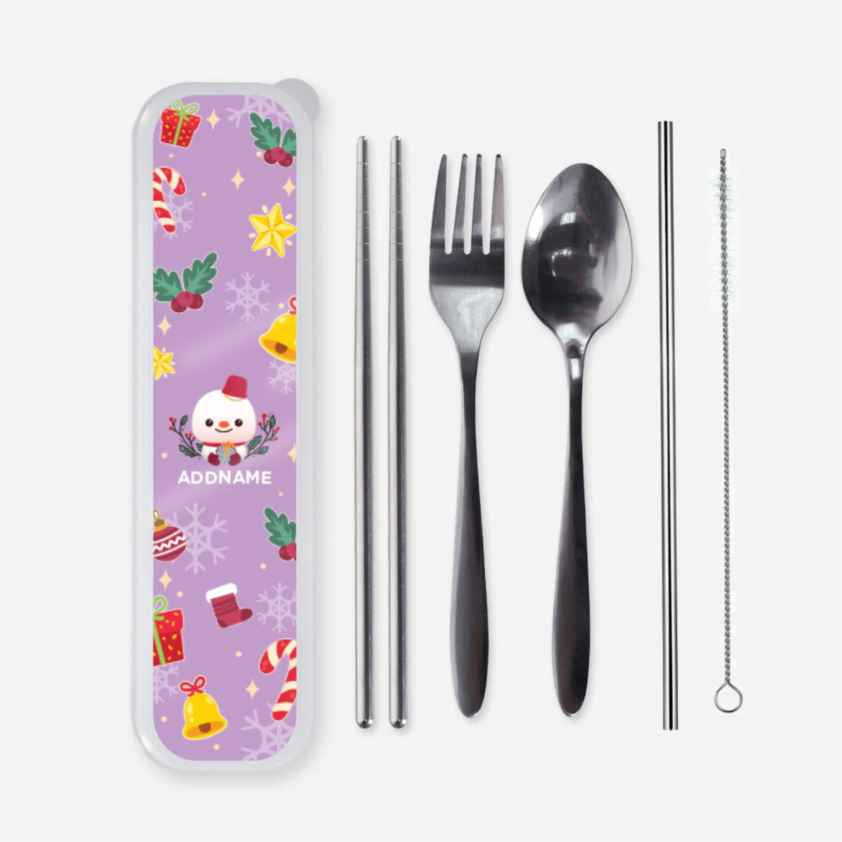 Christmas Cute Animal Series Cutlery - Snowman