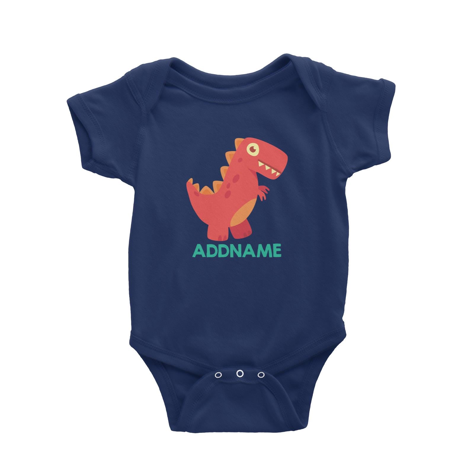 Cute T-Rex Dinosaur Personalizable Design Baby Romper