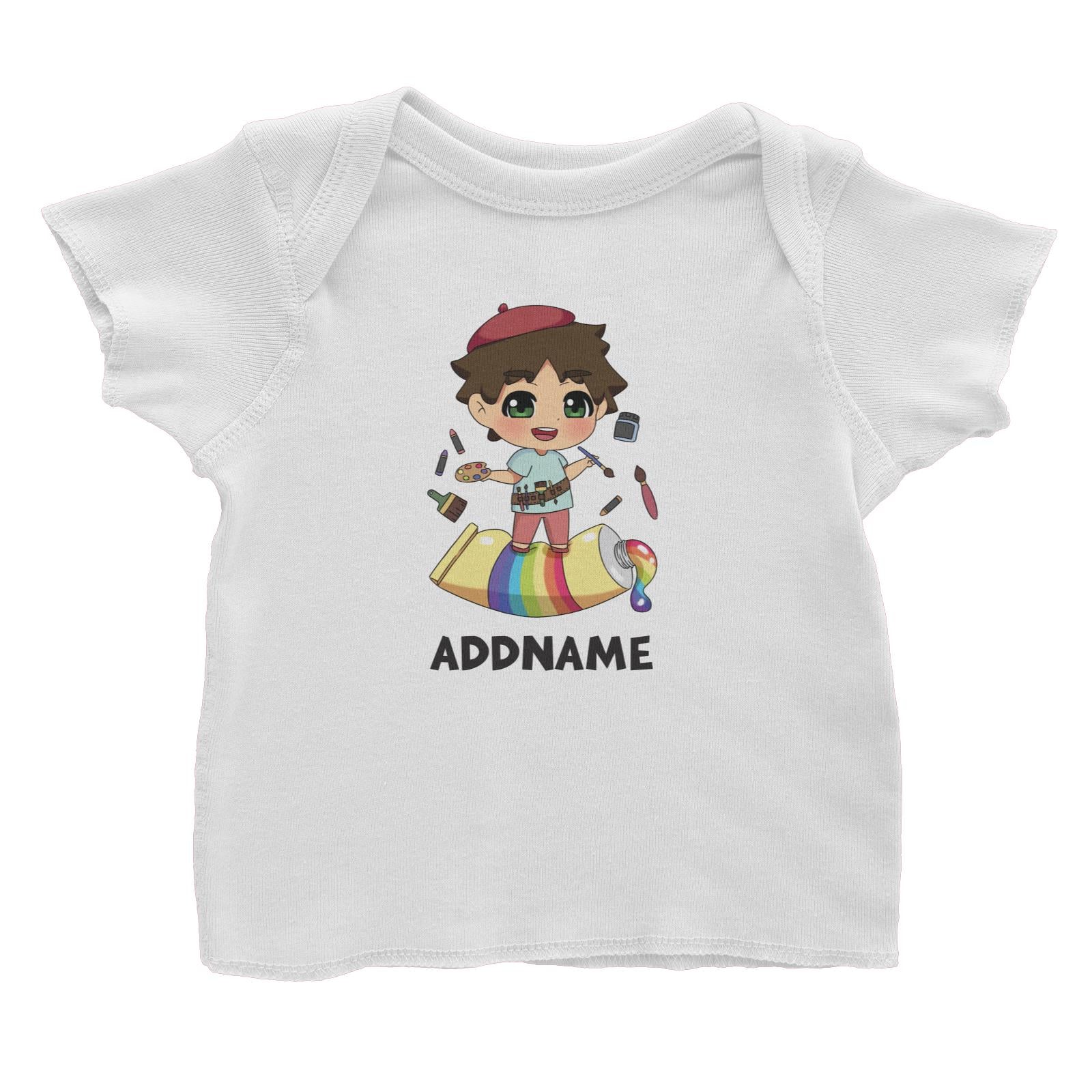 Children's Day Gift Series Artist Little Boy Addname Baby T-Shirt