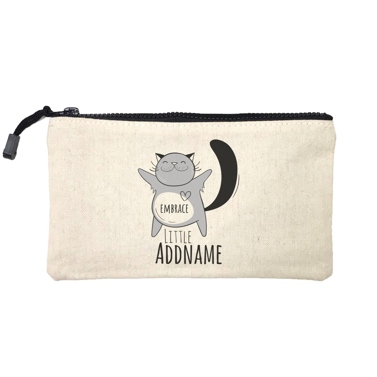 Drawn Adorable Animals Embrace Addname Mini Accessories Stationery Pouch