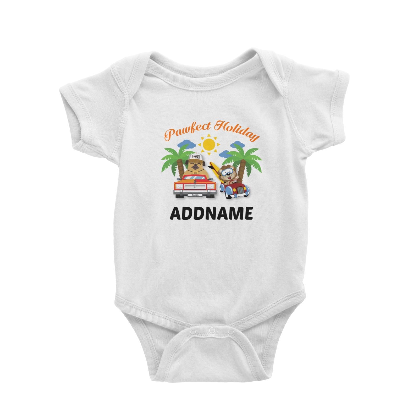 Pawfect Holiday Addname Baby Romper