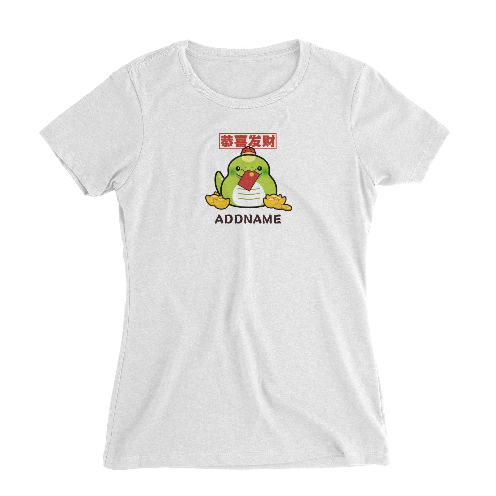 Ultra Cute Zodiac Series Snake Women's Slim Fit T-Shirt