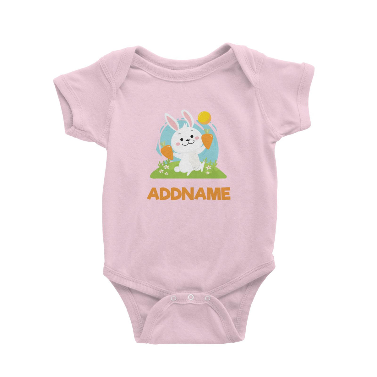 Greenery Rabbit  Baby Romper