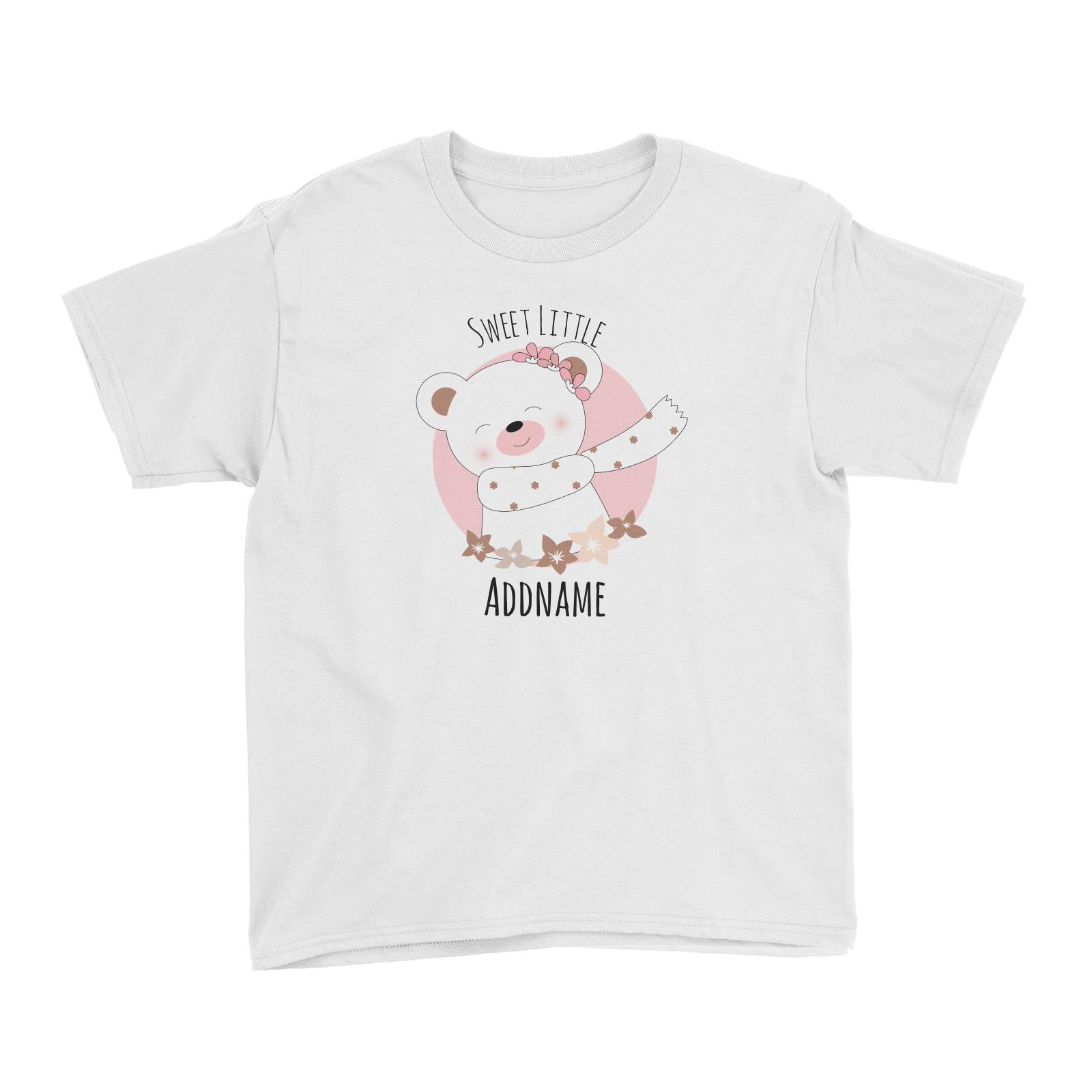 Sweet Animals Sketches Bear Sweet Little Addname Kid's T-Shirt