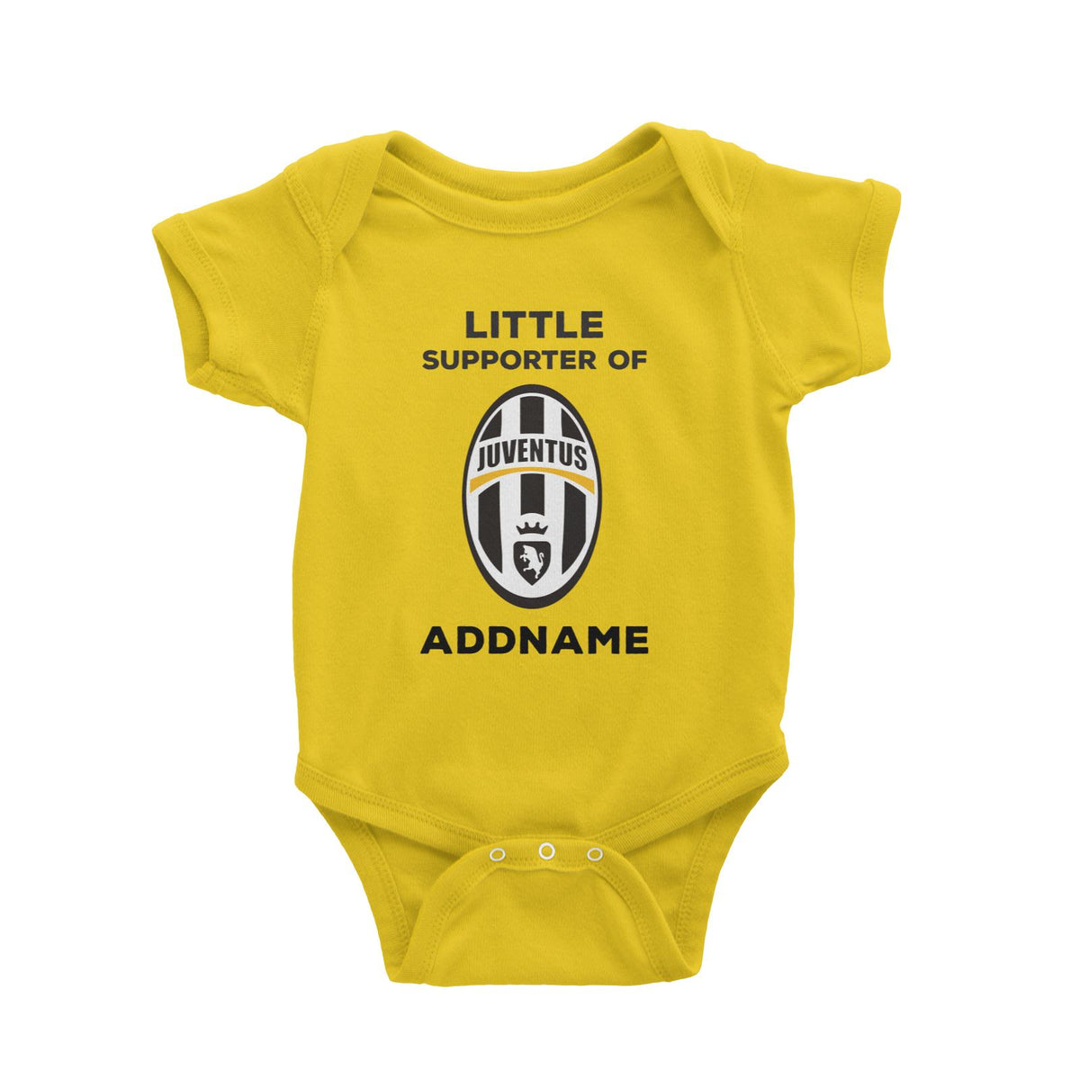 Juventus FC Little Supporter Personalizable with Name Baby Romper
