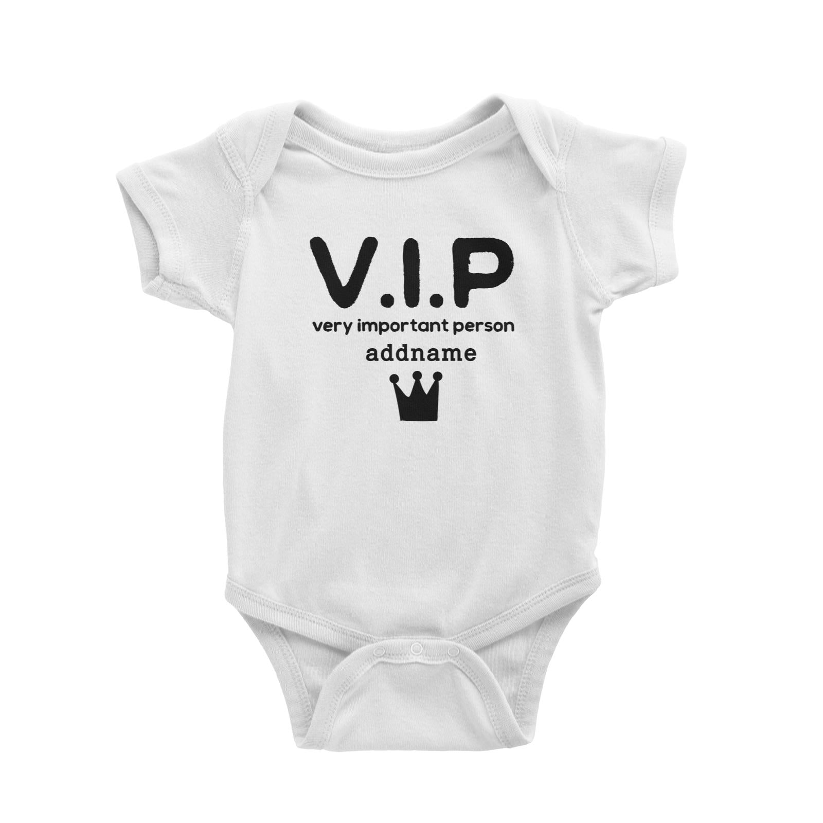 Matching Dog And Owner VIP Very Important Person Addname Baby Romper