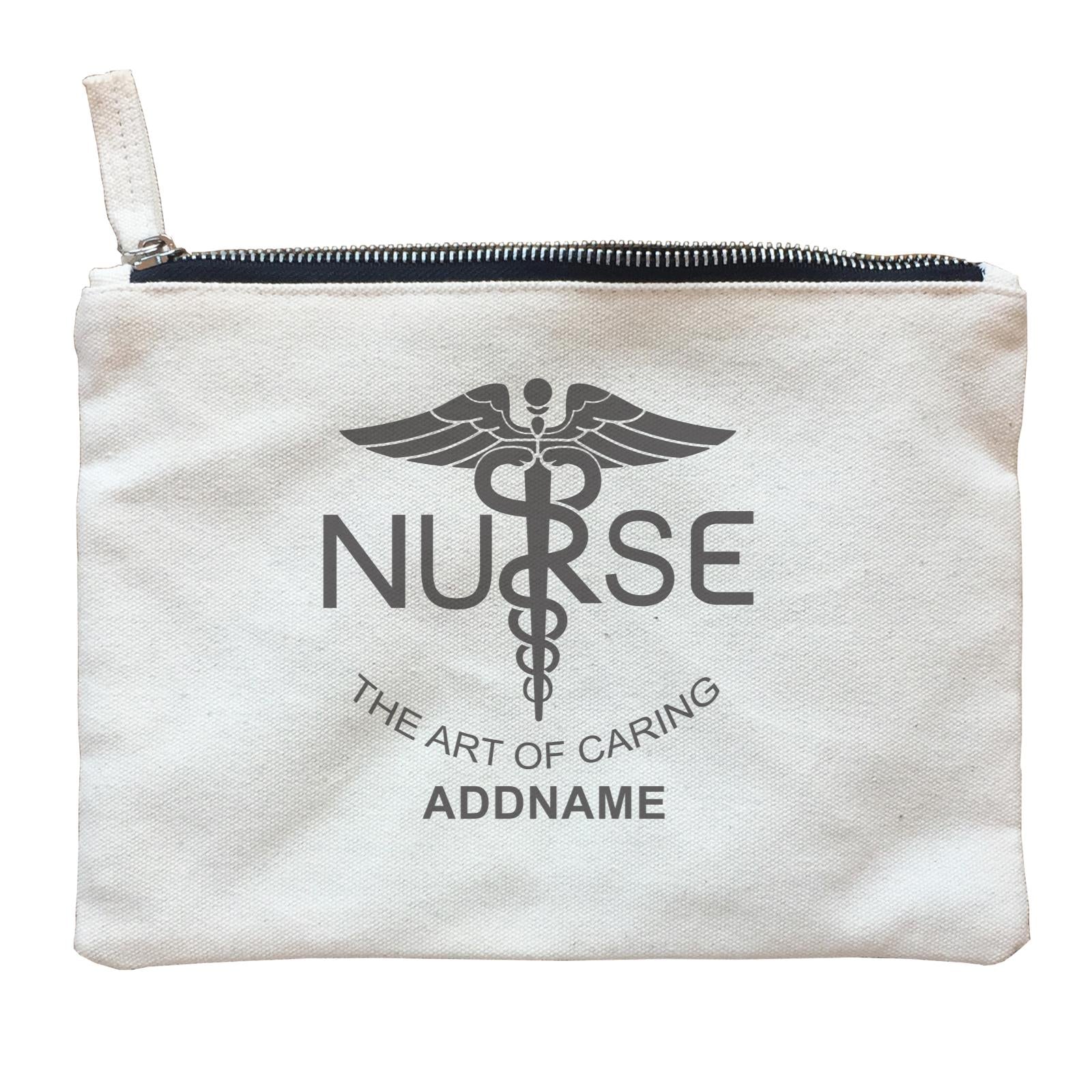 Nurse Quotes The Art Of Caring Addname Zipper Pouch