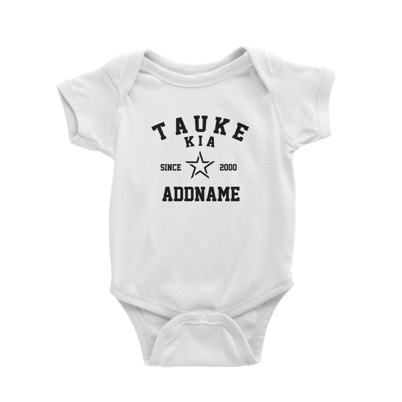 Tauke Kia Since Year (FLASH DEAL) Baby Romper Malaysian Slang Personalizable Designs Matching Family Boss SALE Personalizable with Date