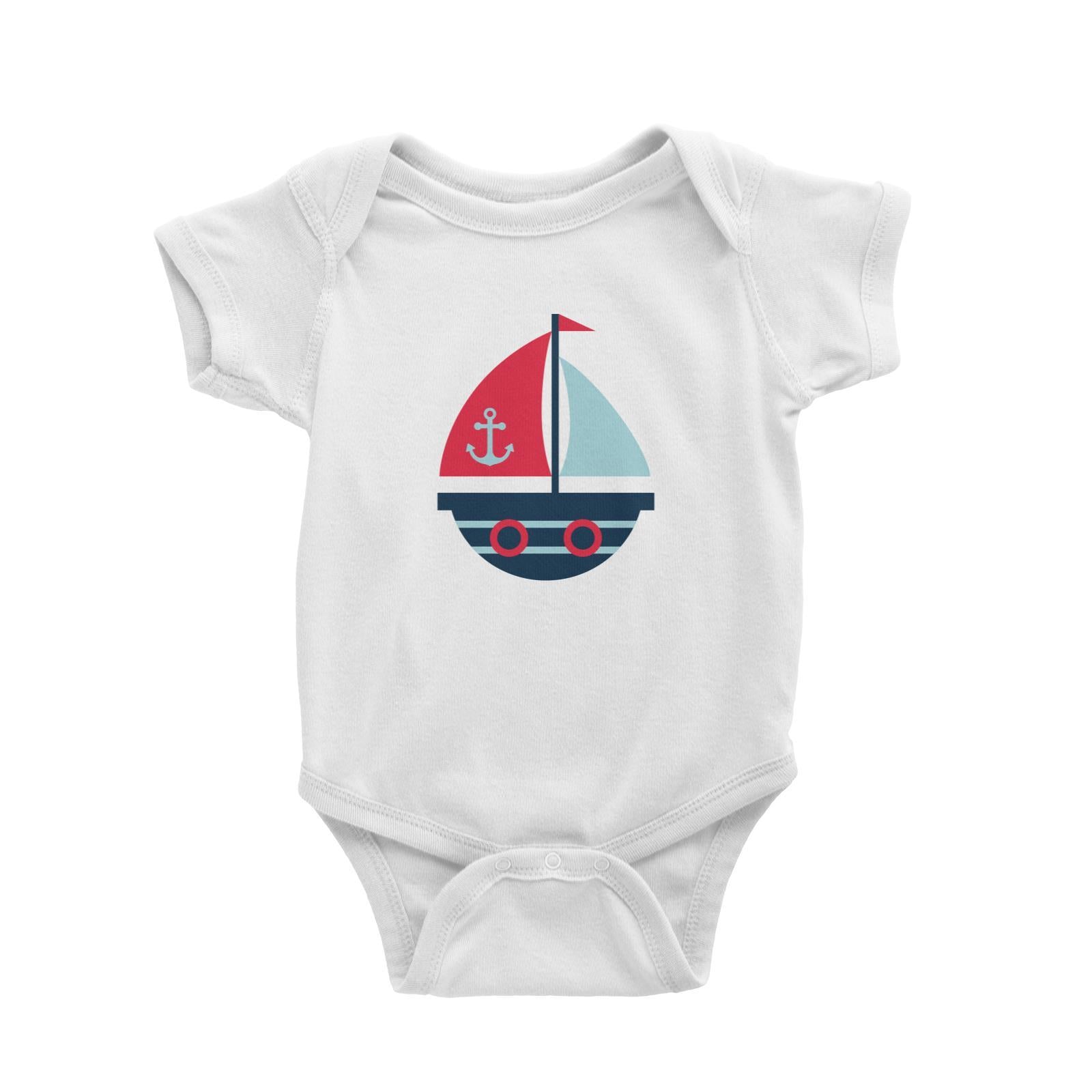 Sailor Boat Baby Romper  Matching Family Personalizable Designs
