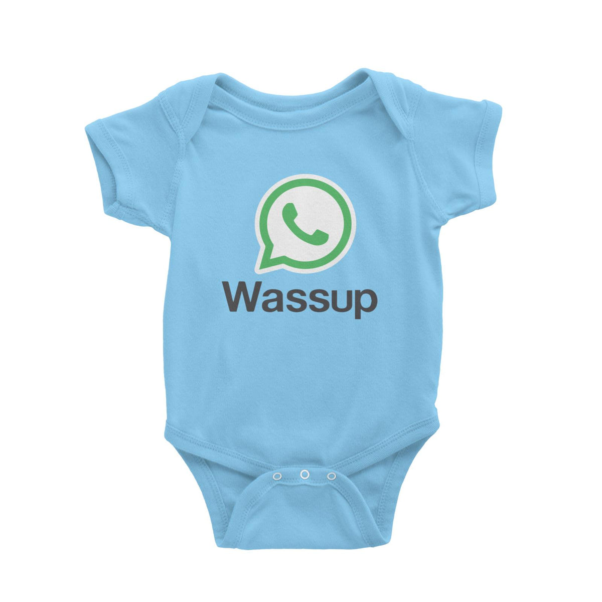 Slang Statement Wassup Baby Romper