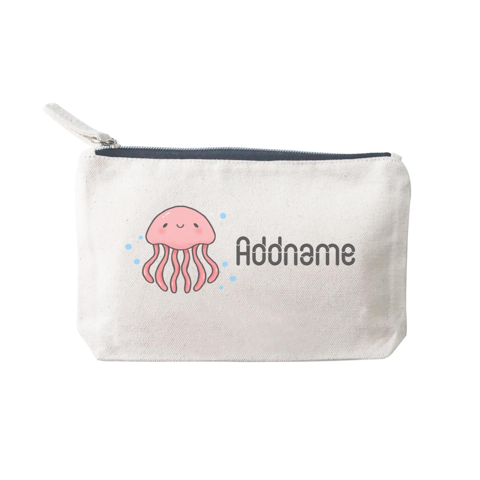 Cute Hand Drawn Style Jellyfish Addname SP Stationery Pouch 2
