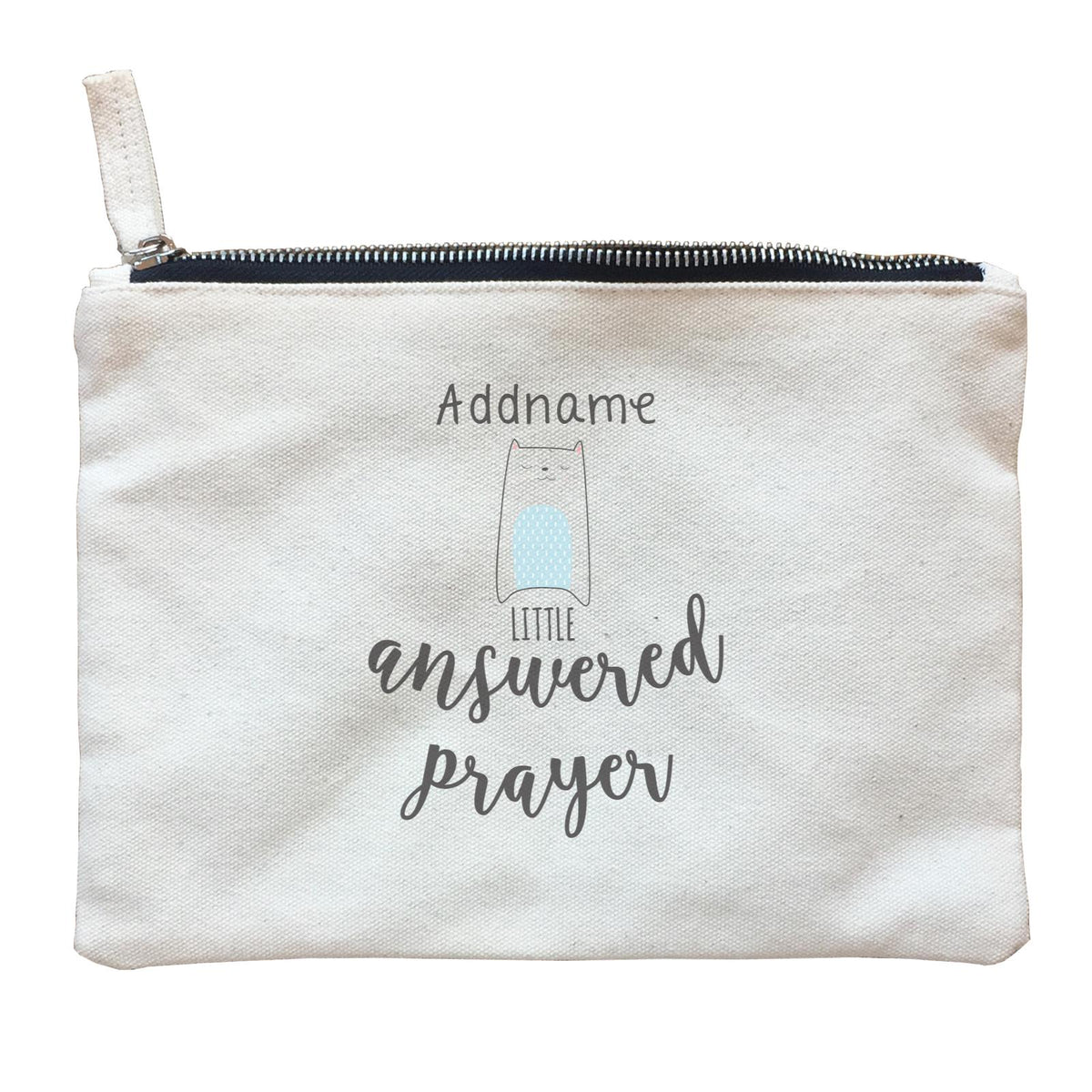 Cute Animals and Friends Series 2 Cat Addname Little Answered Prayer Zipper Pouch