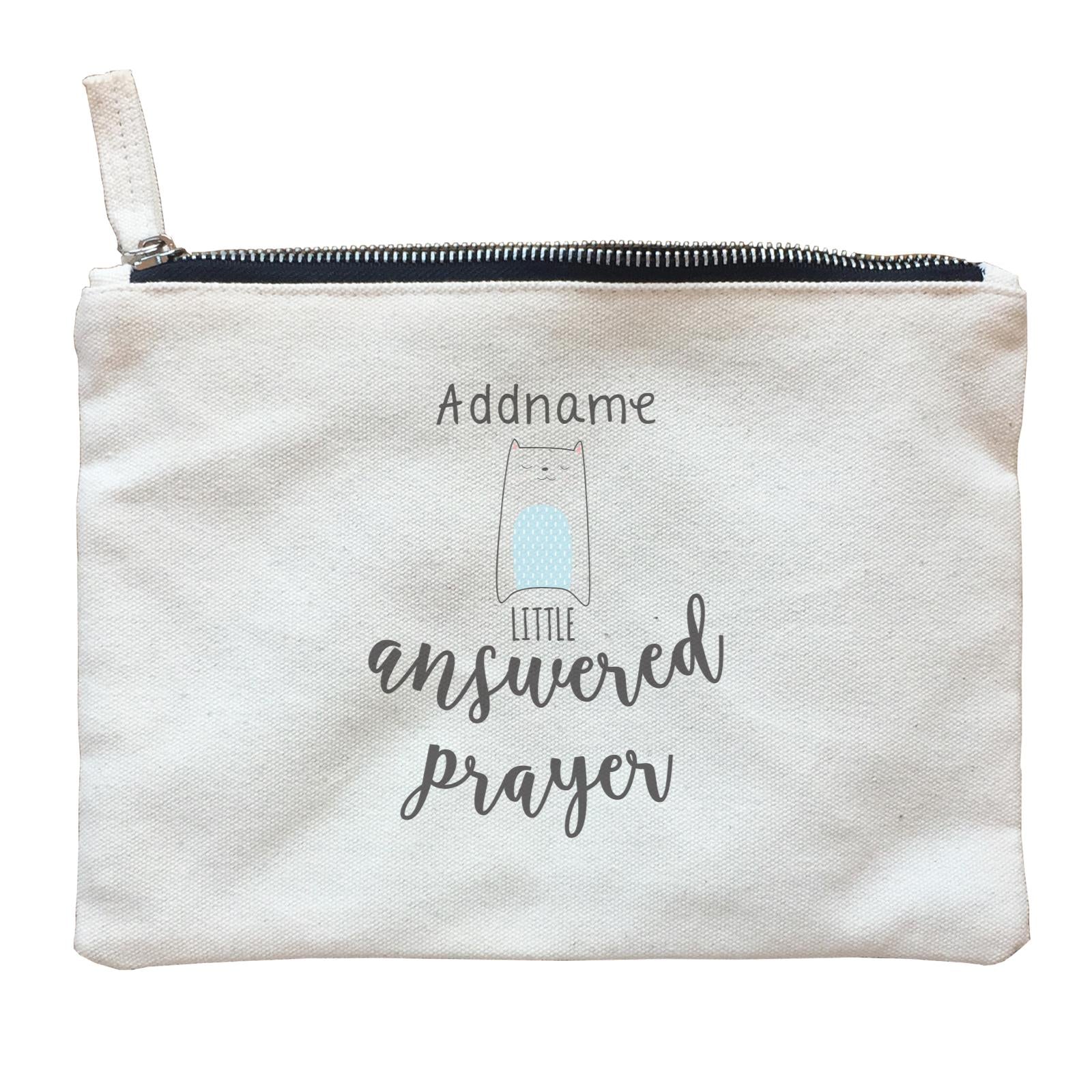 Cute Animals and Friends Series 2 Cat Addname Little Answered Prayer Zipper Pouch